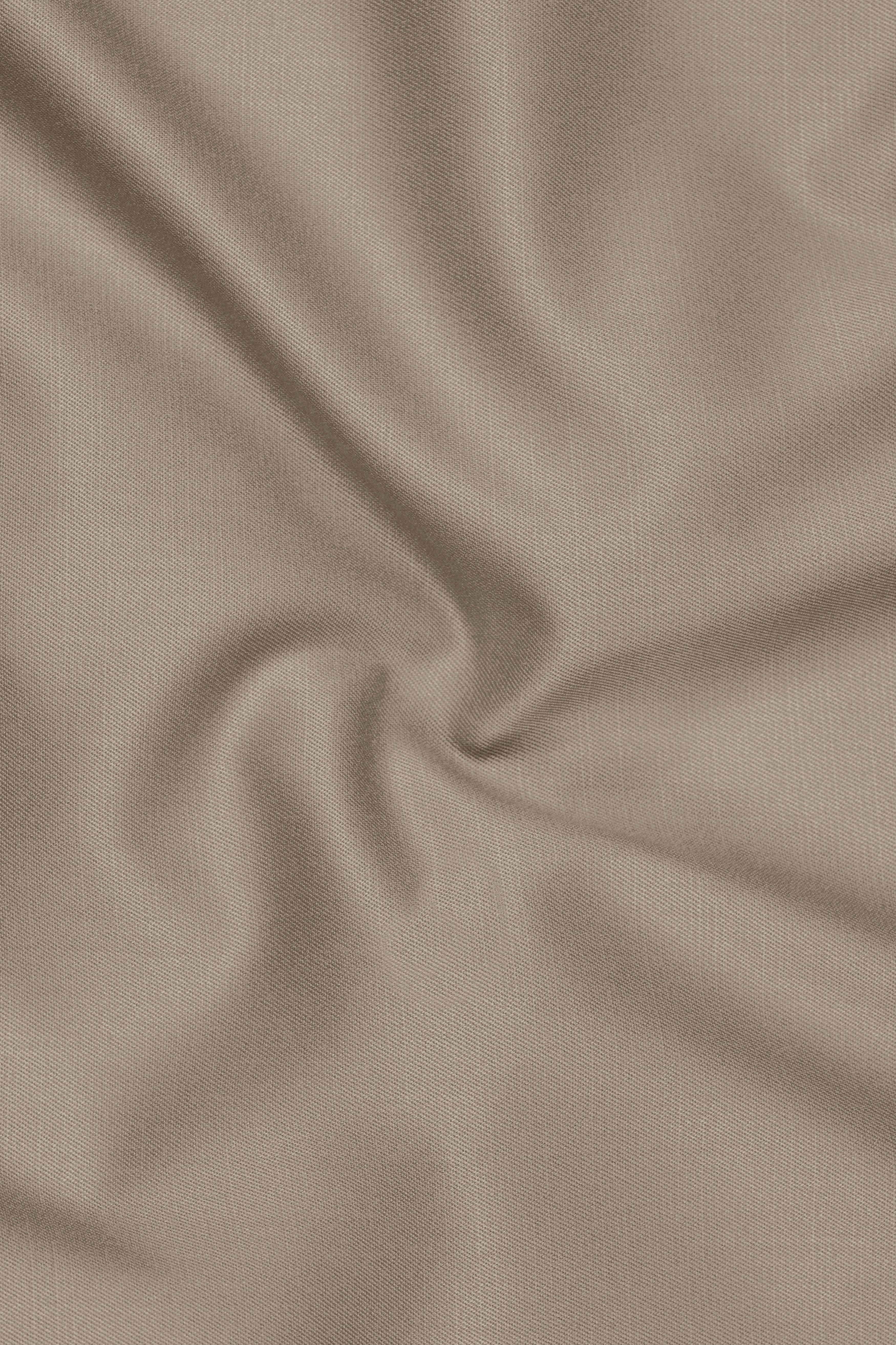 Umber-Stonewall Brown Wool Rich Slight Stretch Waistcoat