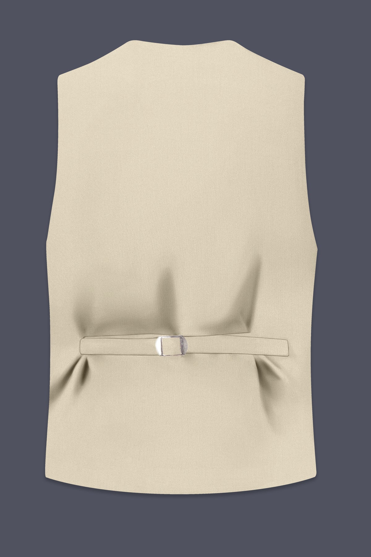 Dune-Foggy Cream Diamond Textured Wool Rich Slight Stretch Waistcoat