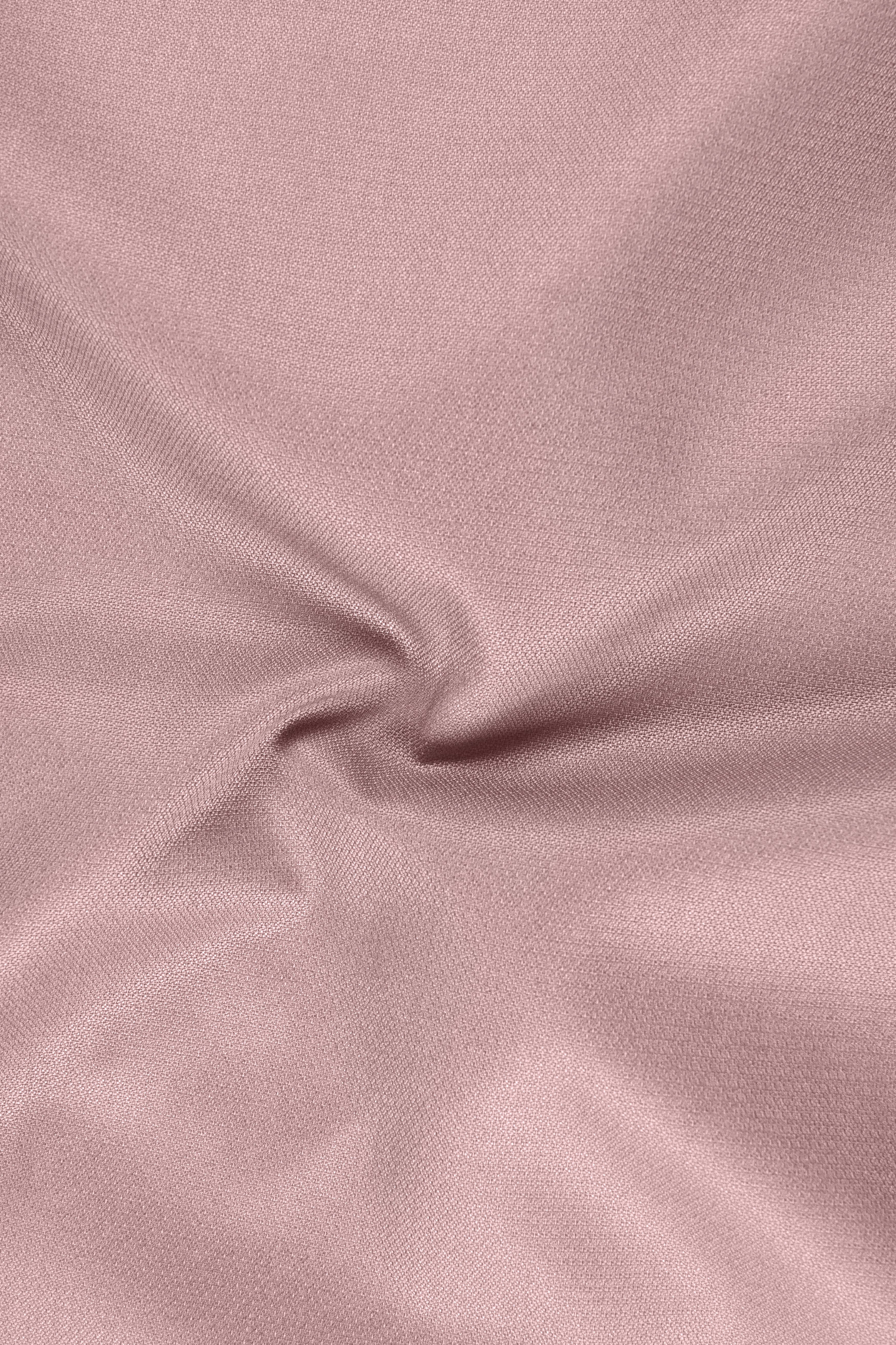 Aurore-Brandy Rose Pink Diamond Textured Wool Rich Slight Stretch Waistcoat