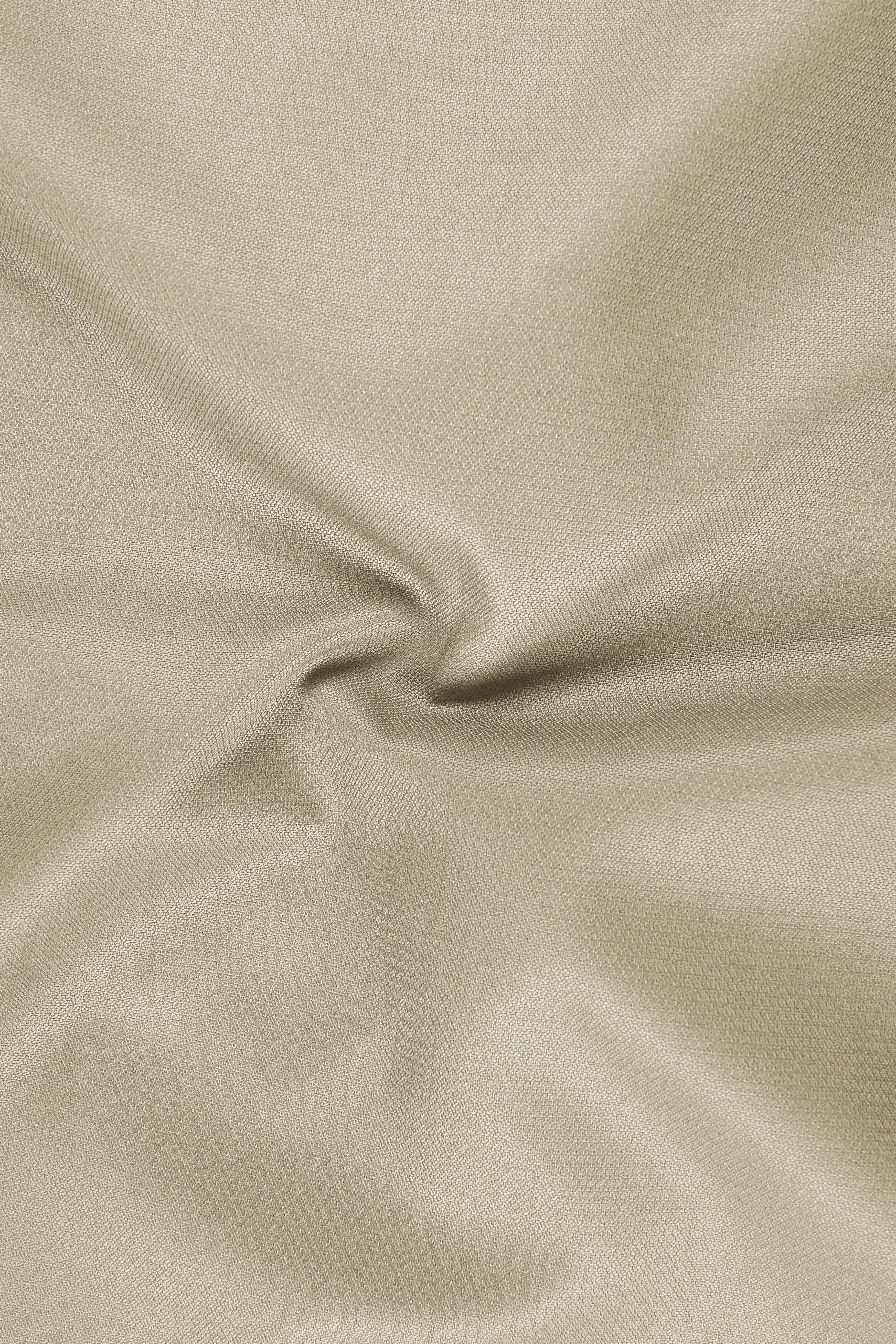 Cedar-Tallow Green Diamond Textured Wool Rich Slight Stretch Waistcoat