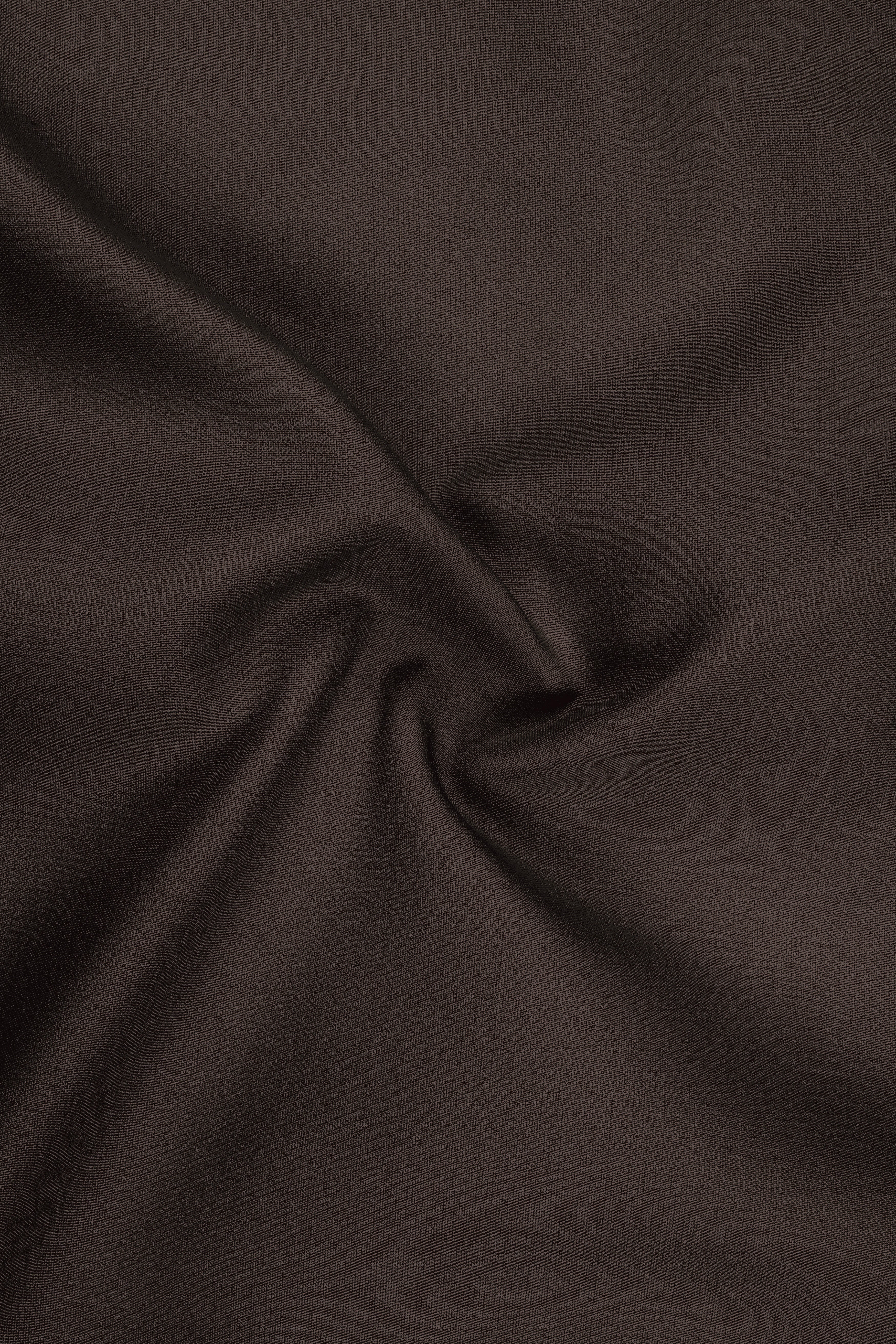 Serein-Korean Taupe Brown 4-Way Stretch Wrinkle-Free Wool Rich Waistcoat