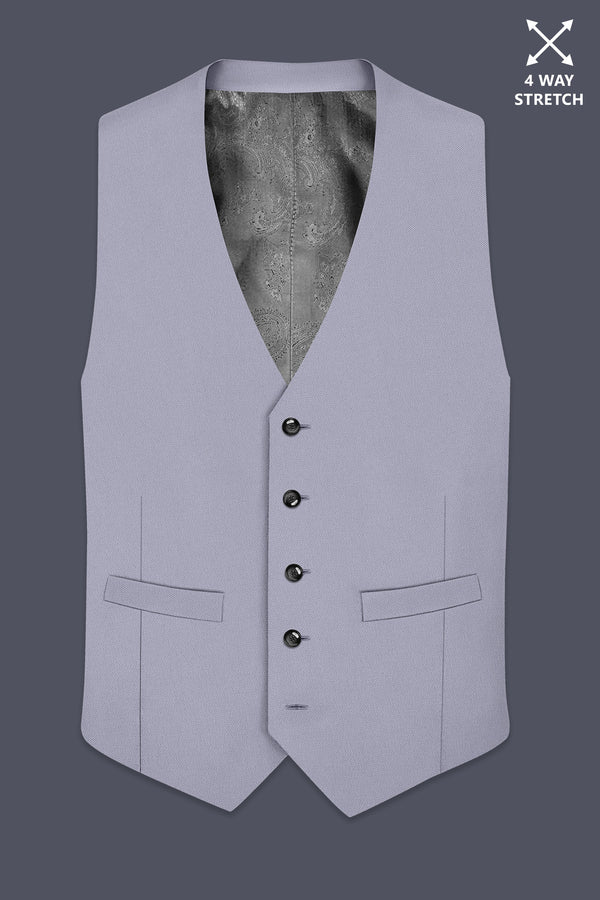 Graphite-Korean Topaz Gray 4-Way Stretch Wrinkle-Free Wool Rich Waistcoat