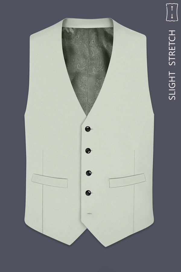 Ascend-Tasman Green Wool Rich Slight Stretch Waistcoat