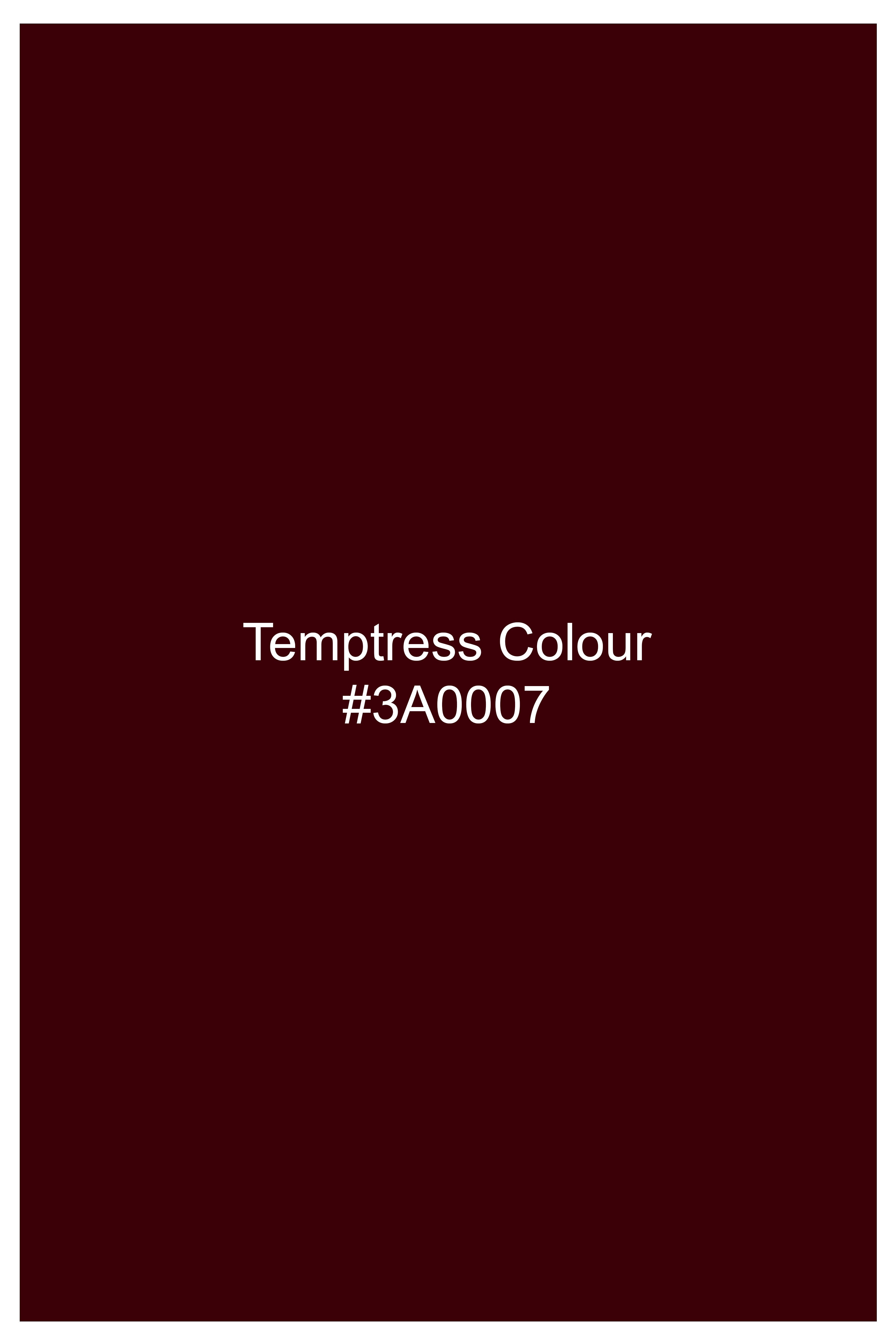 Crimsone-Temptress Red Velvet Waistcoat