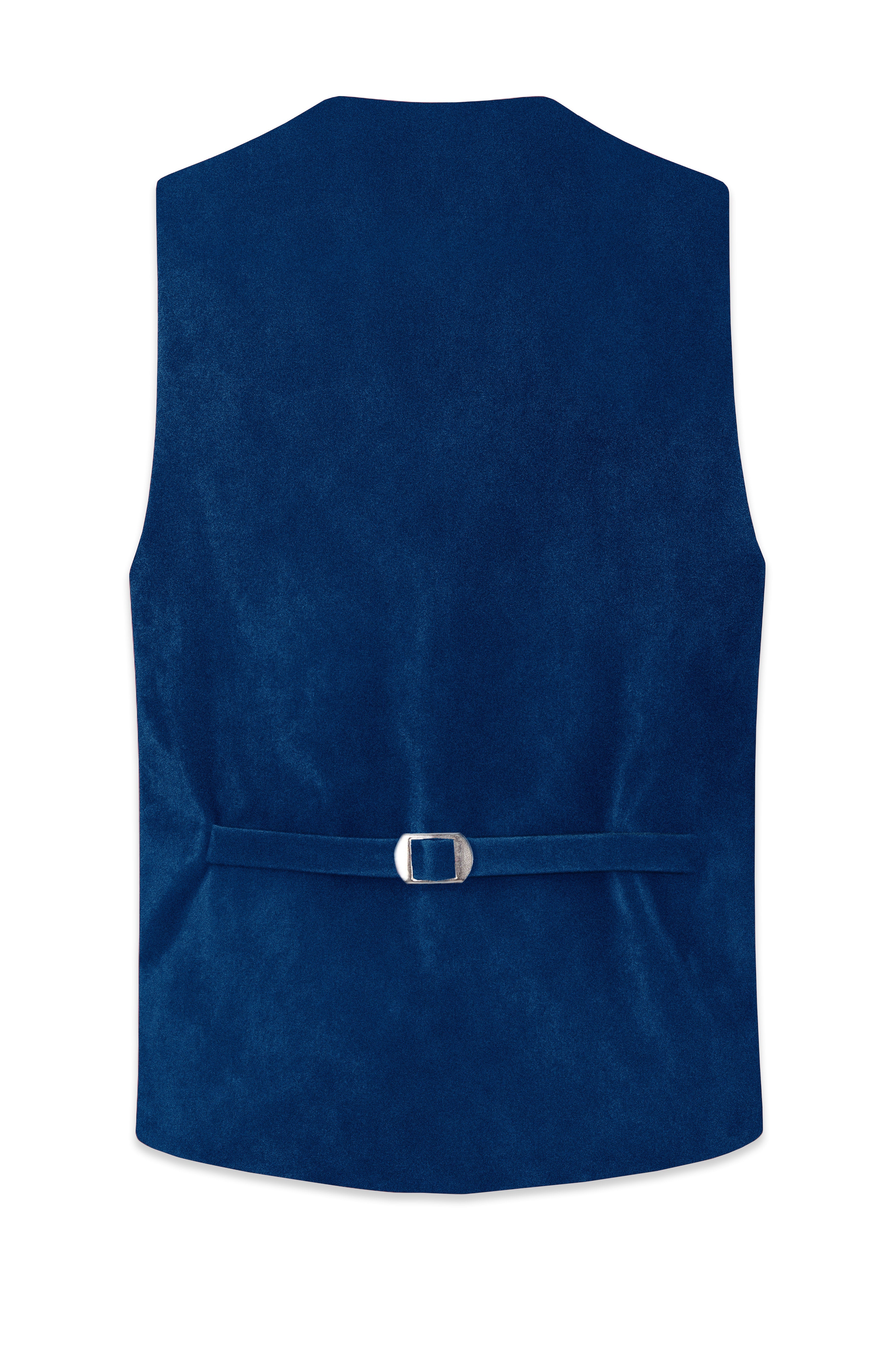 Caspian-Downriver Blue Velvet Waistcoat