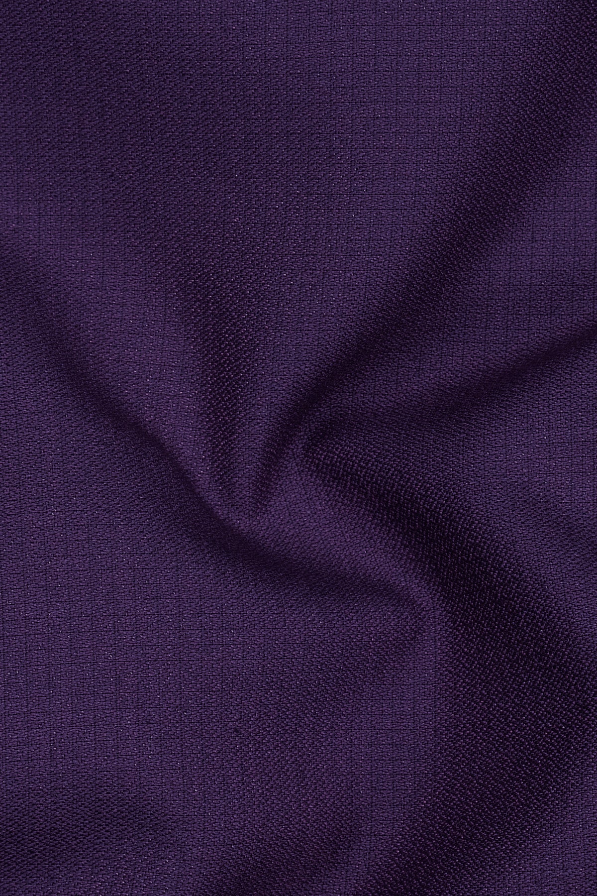 Mauve-Cedar Purple Diamond Textured Wool Rich Slight Stretch Waistcoat