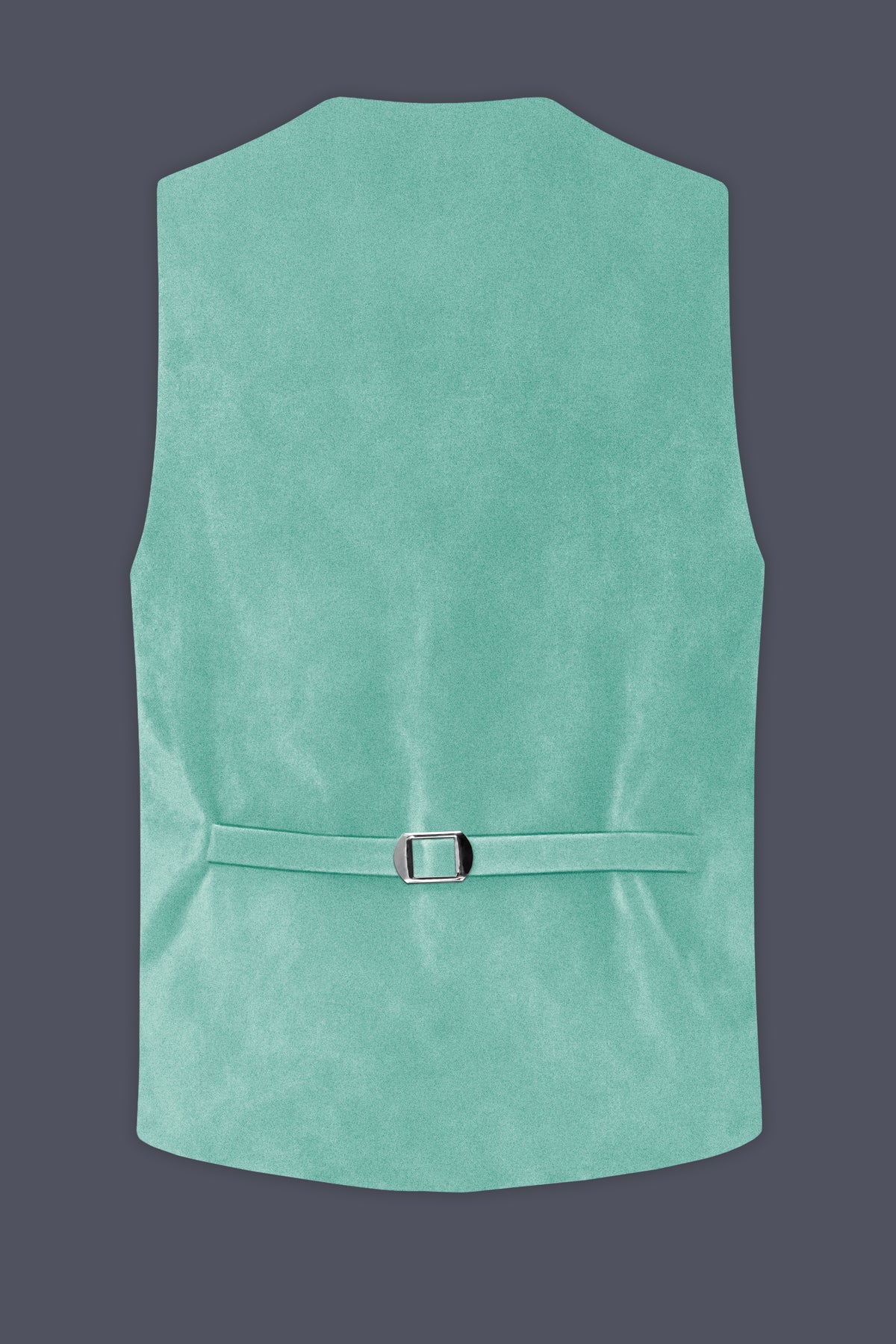 Sapphire-Cyan Blue Velvet Waistcoat