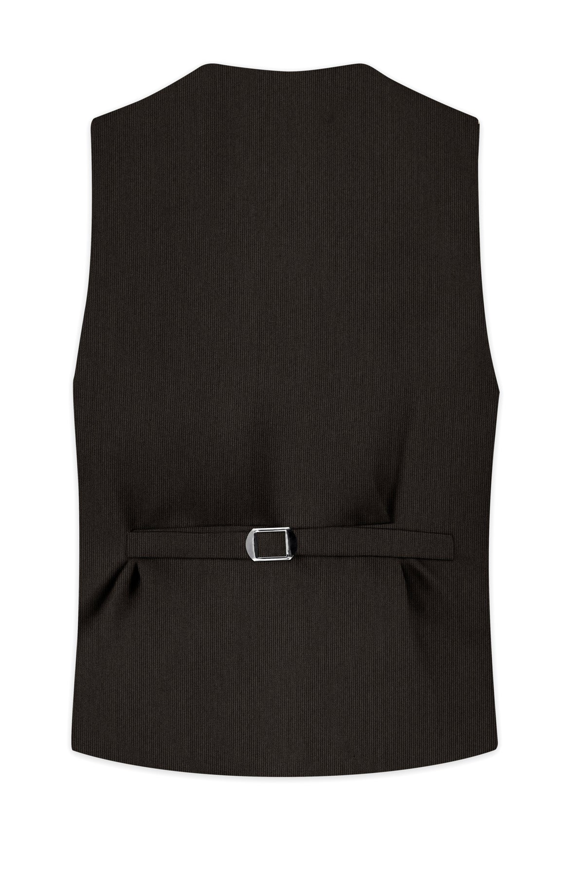 Grayson-Zeus Brown Diamond Textured Wool Rich Slight Stretch Waistcoat