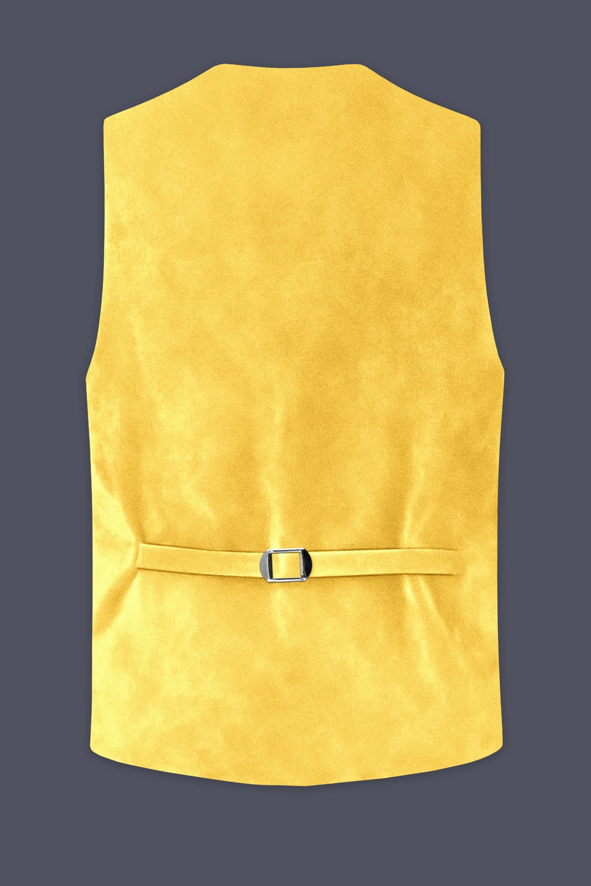Lustre-Tulip Yellow Velvet Waistcoat