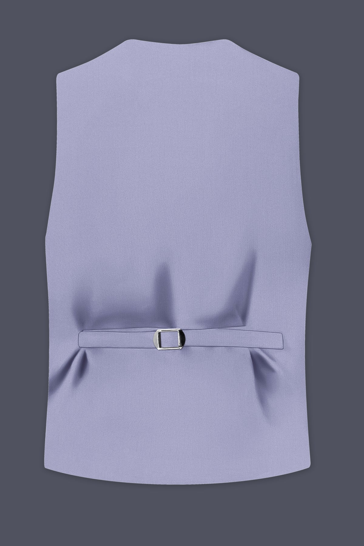 Royale-Chatelle Purple Diamond Textured Wool Rich Slight Stretch Waistcoat