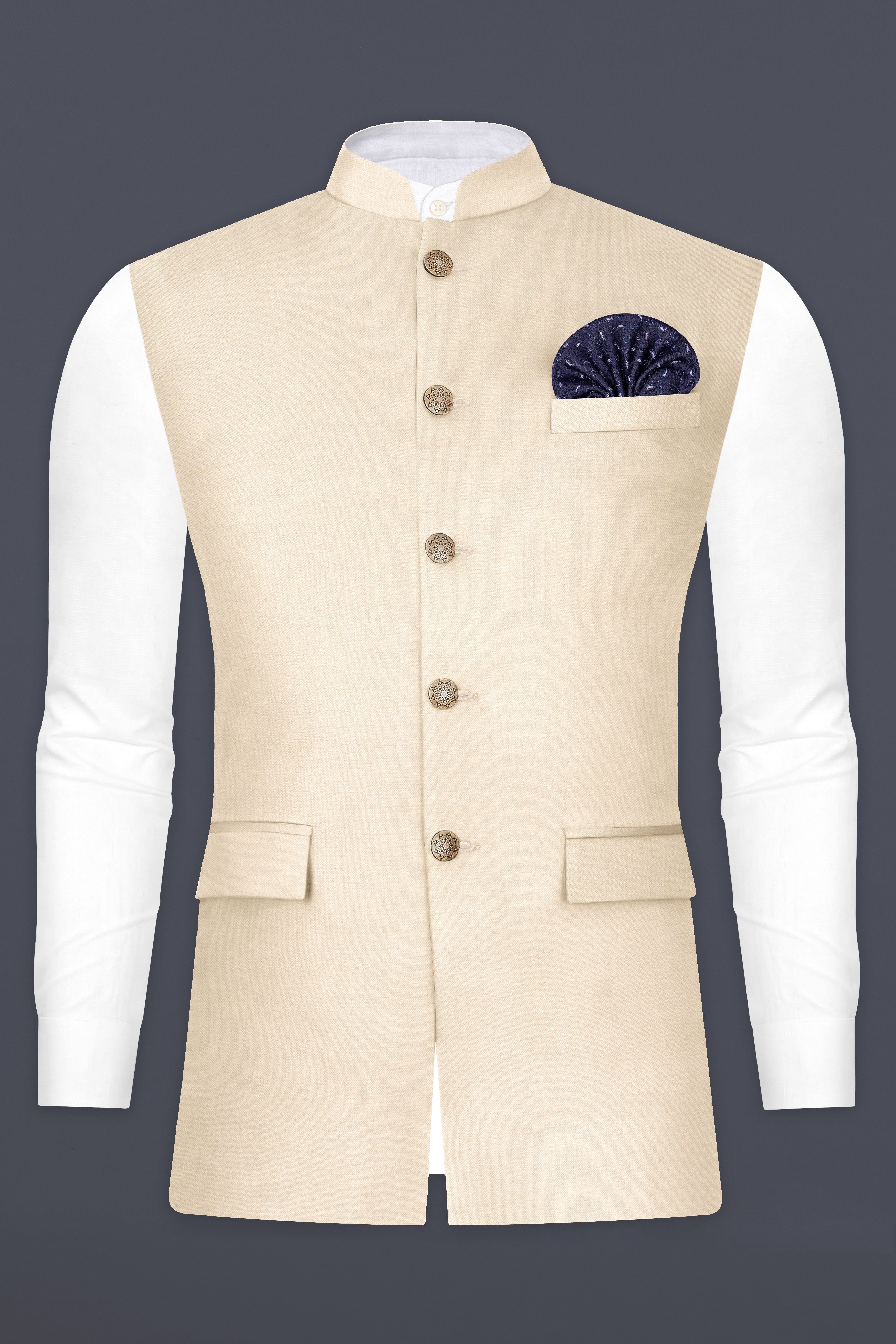 Mercury Cream Nehru Jacket
