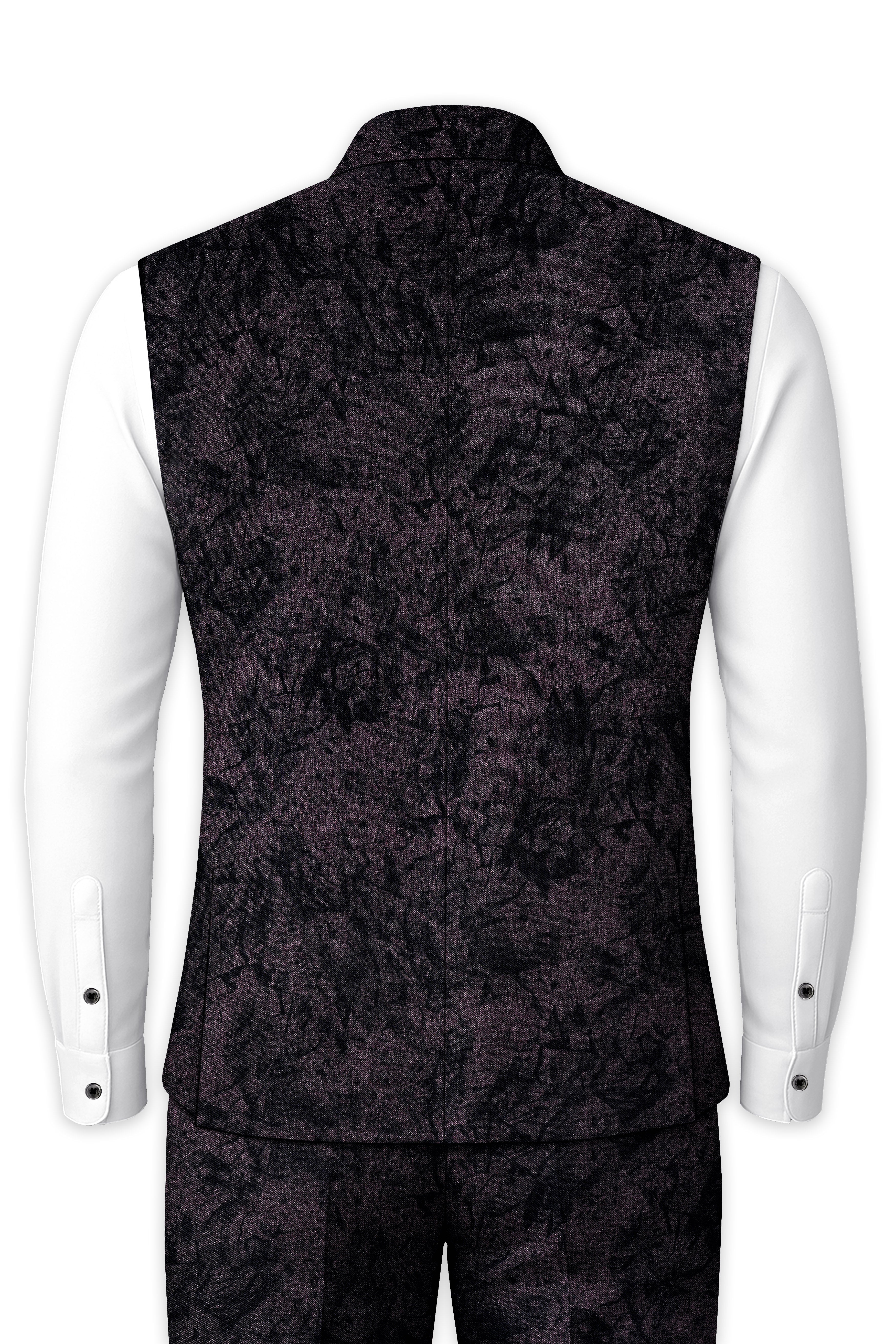 Zeus Pink printed  Nehru Jacket