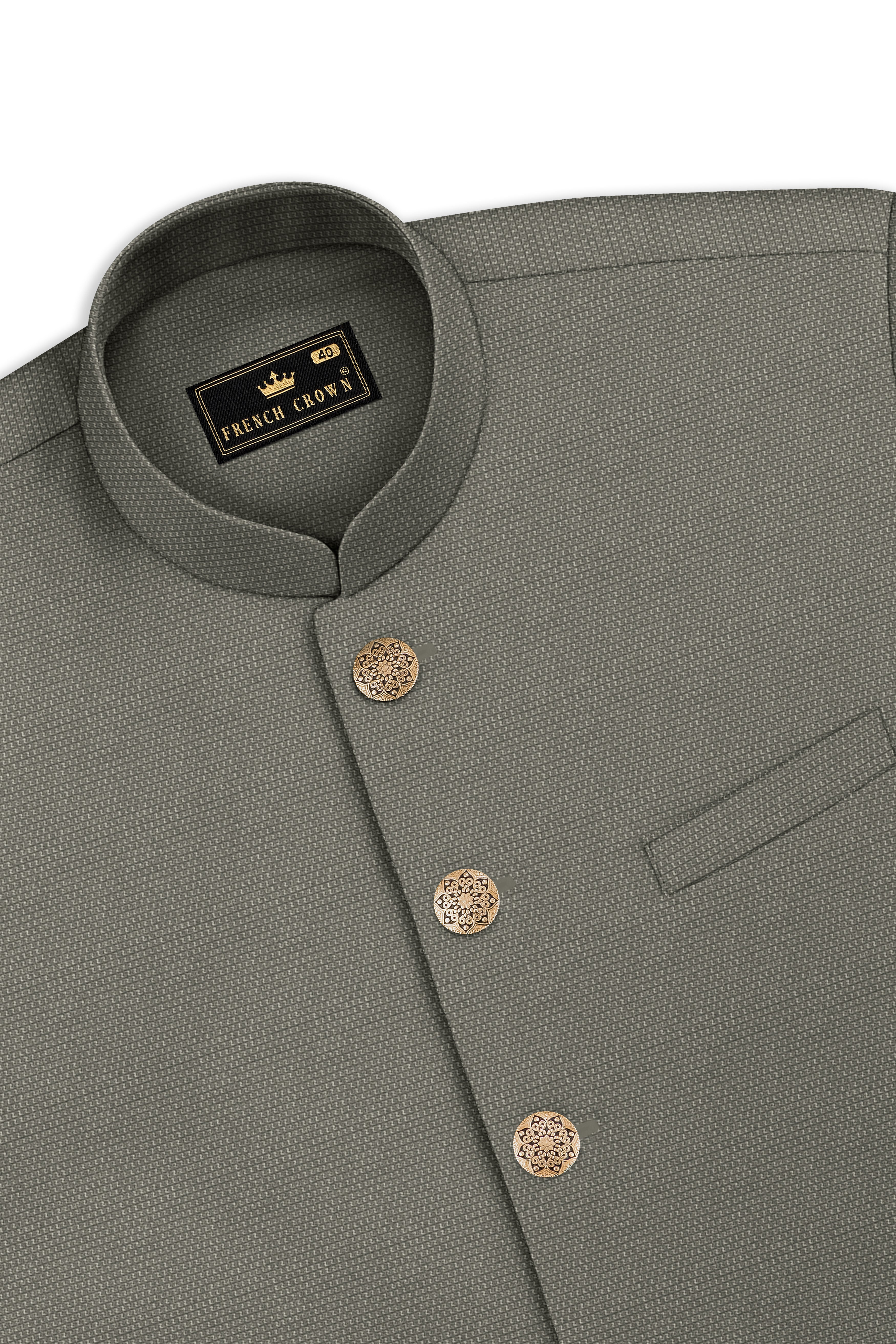 Sandstonne Green Nehru Jacket