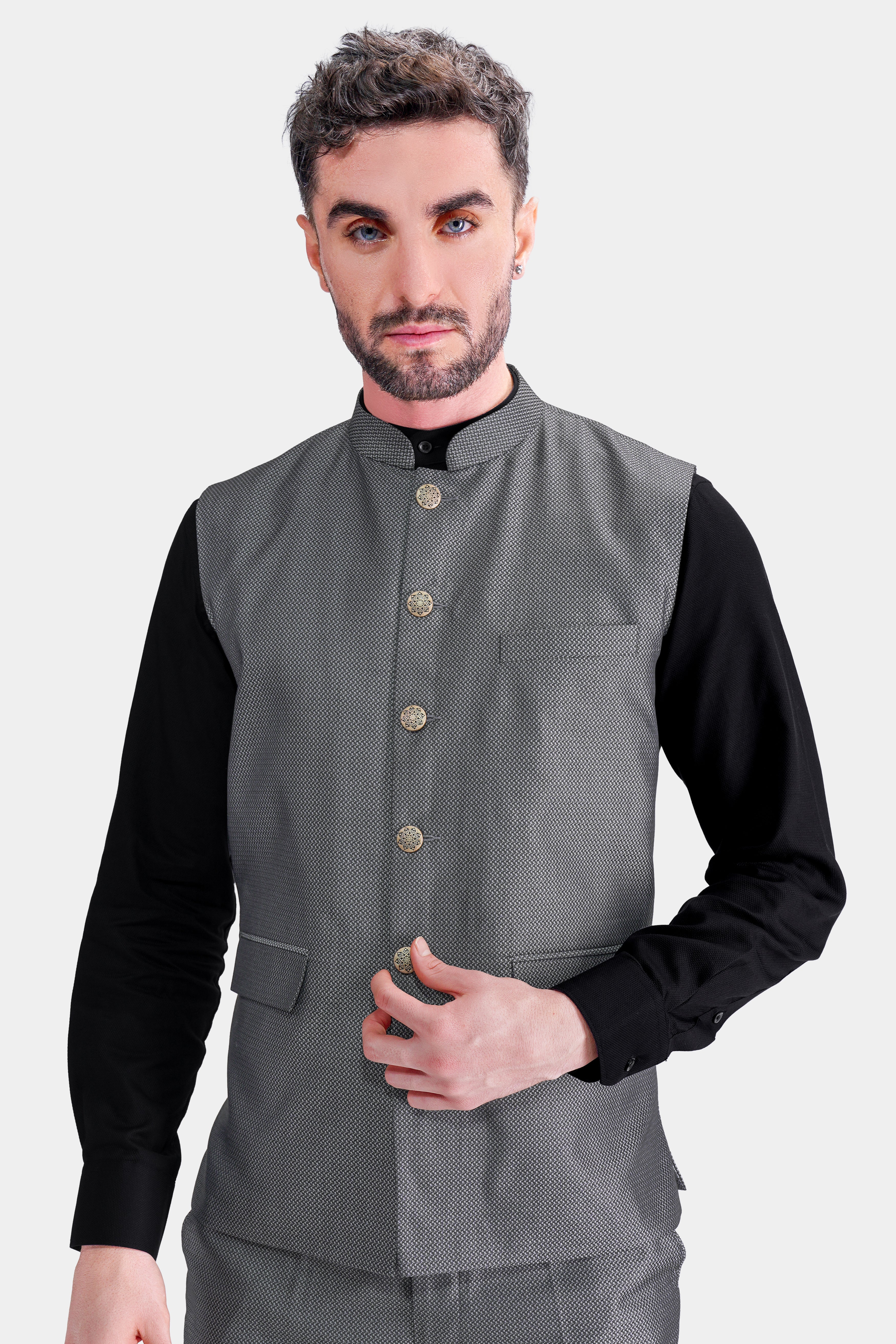 Classic Navy Blue Nehru Jacket – Rajanyas | Fashion suits for men, Jackets  men fashion, White pants men