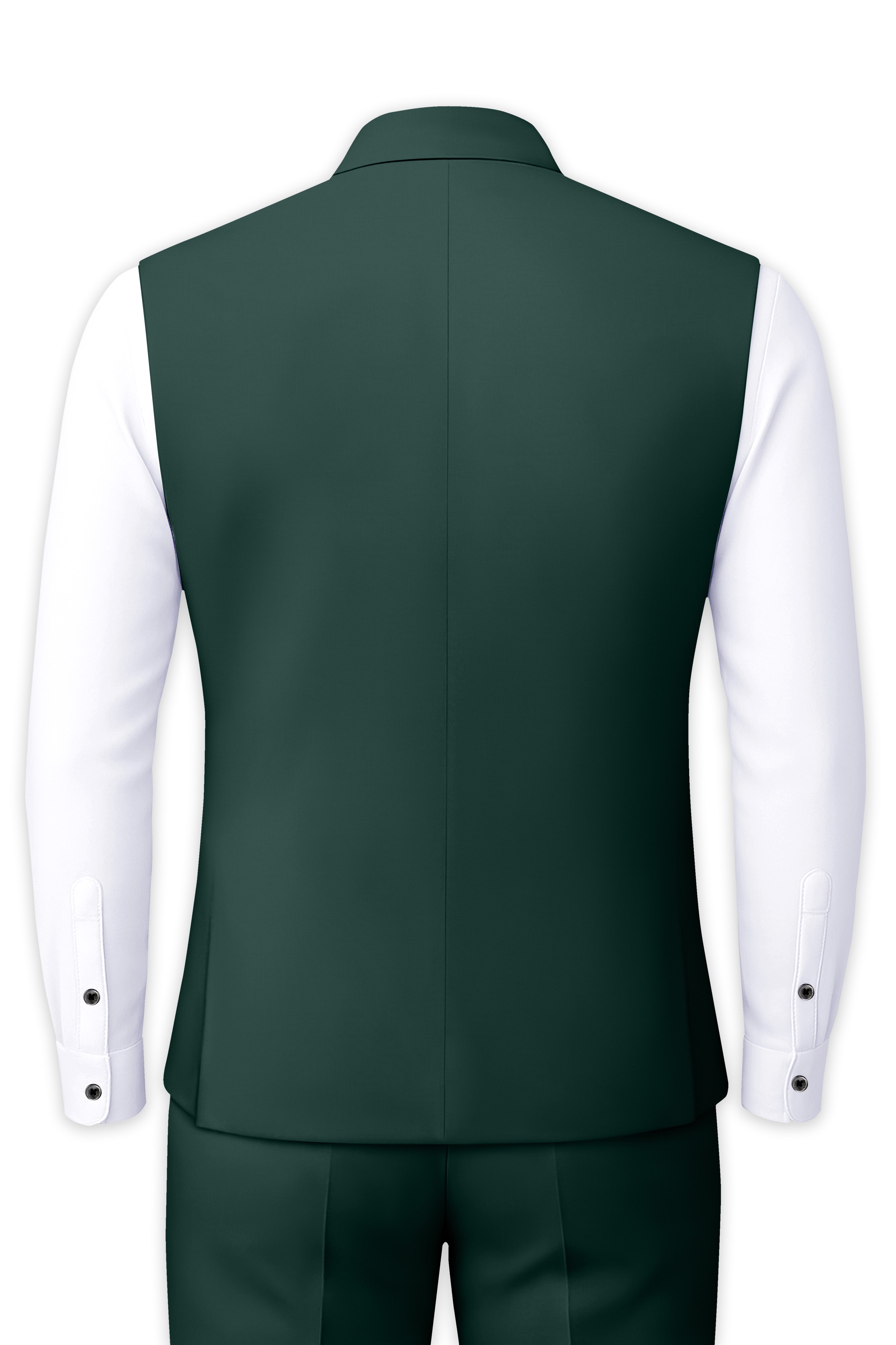 Gable Green Wool Rich Nehru Jacket
