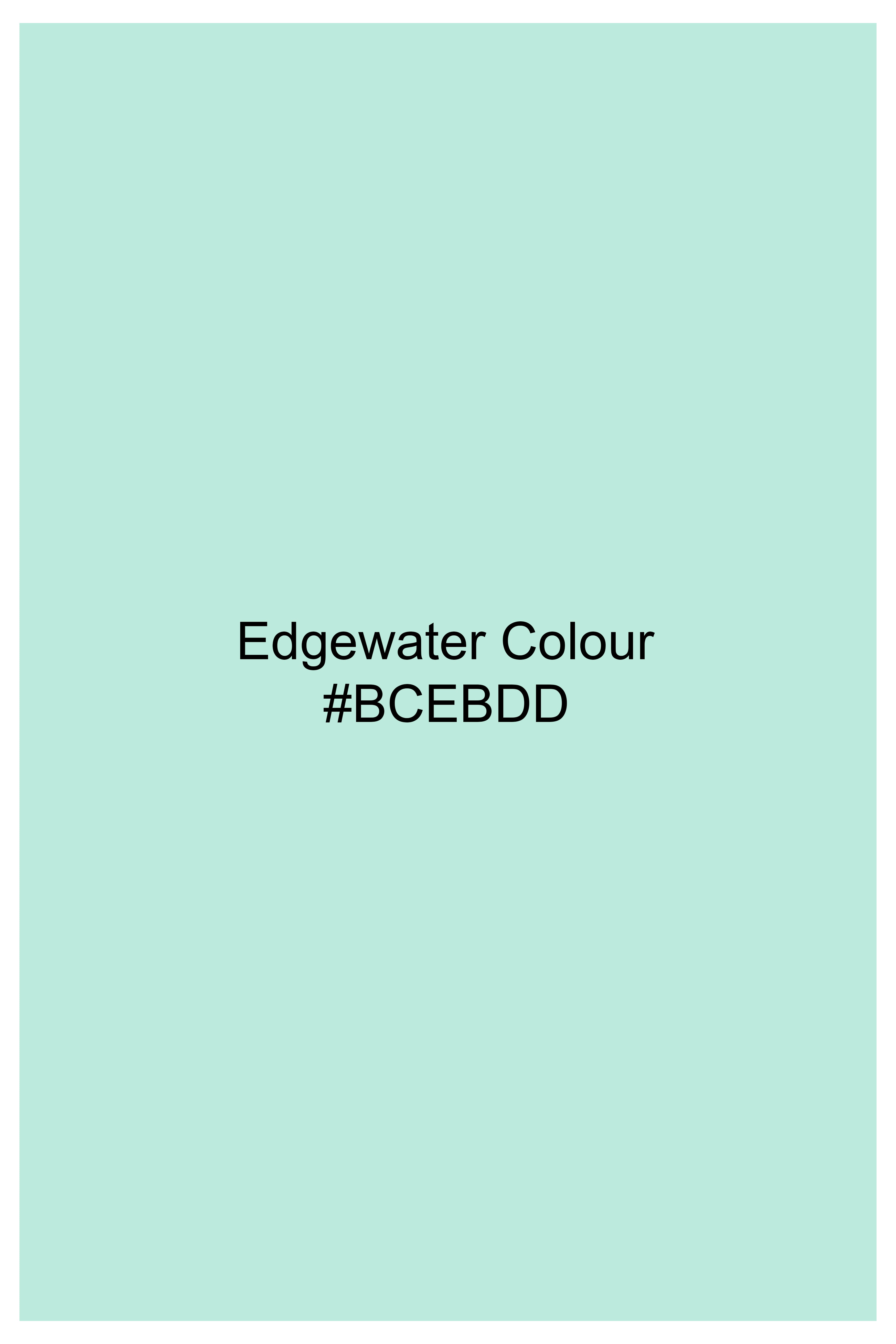 Edgewater Green Viscose Embroidered with Tikki Work Designer Nehru Jacket