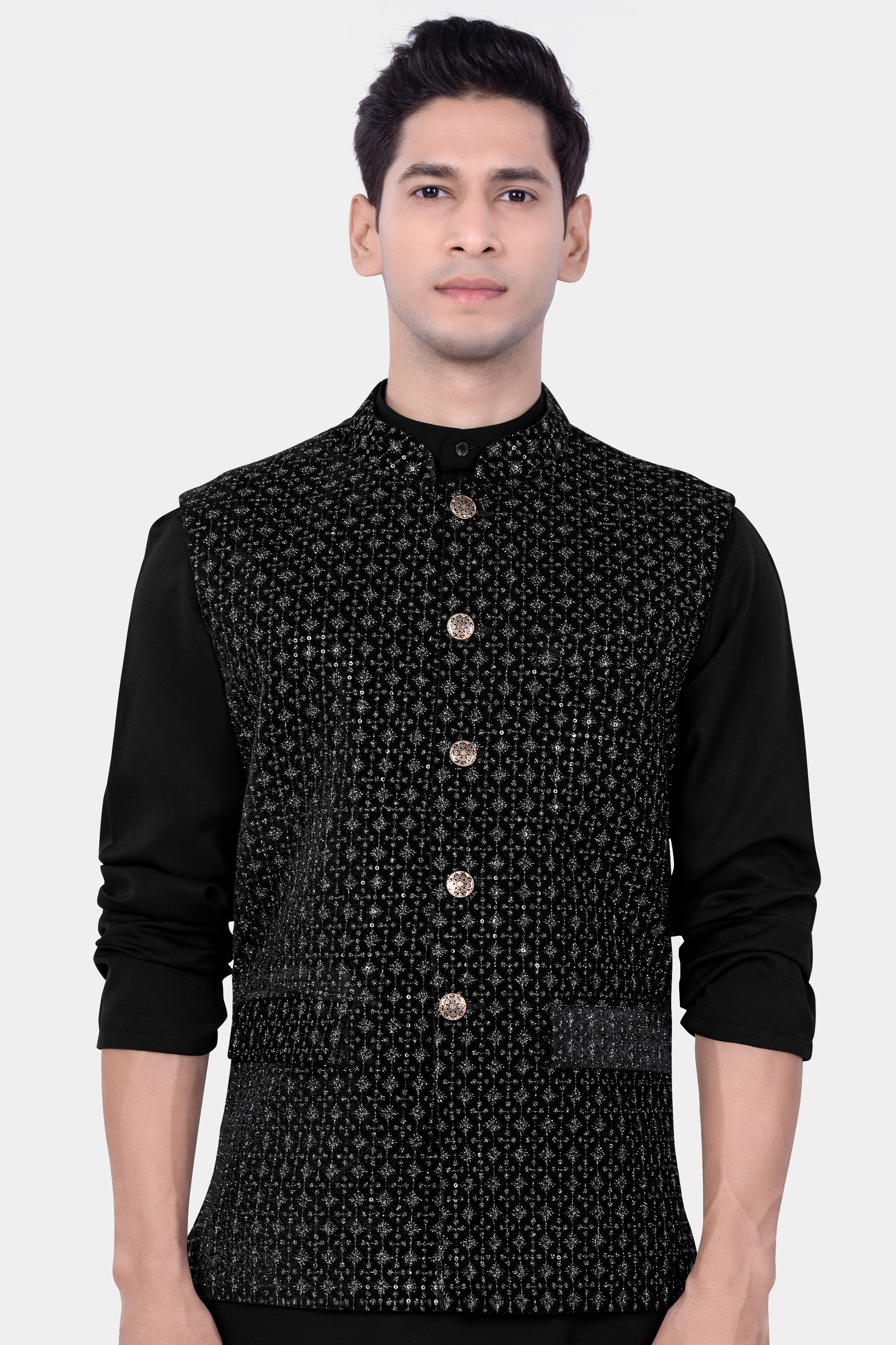 Classic Black Solid Nehru Jacket at Rs 2999.00 | Nehru Jacket | ID:  27530613948