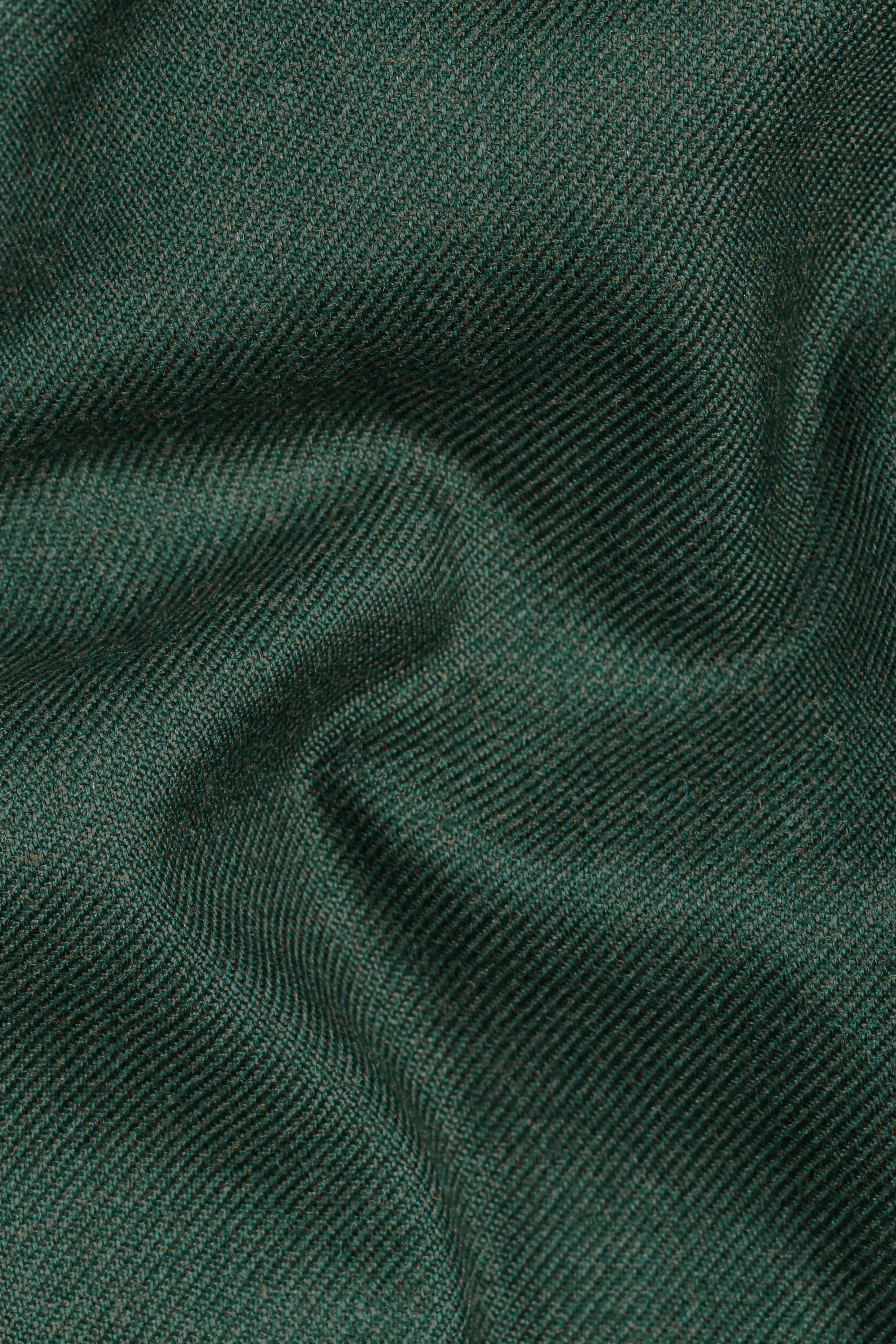 Plantation Green Premium Wool Rice Nehru Jacket