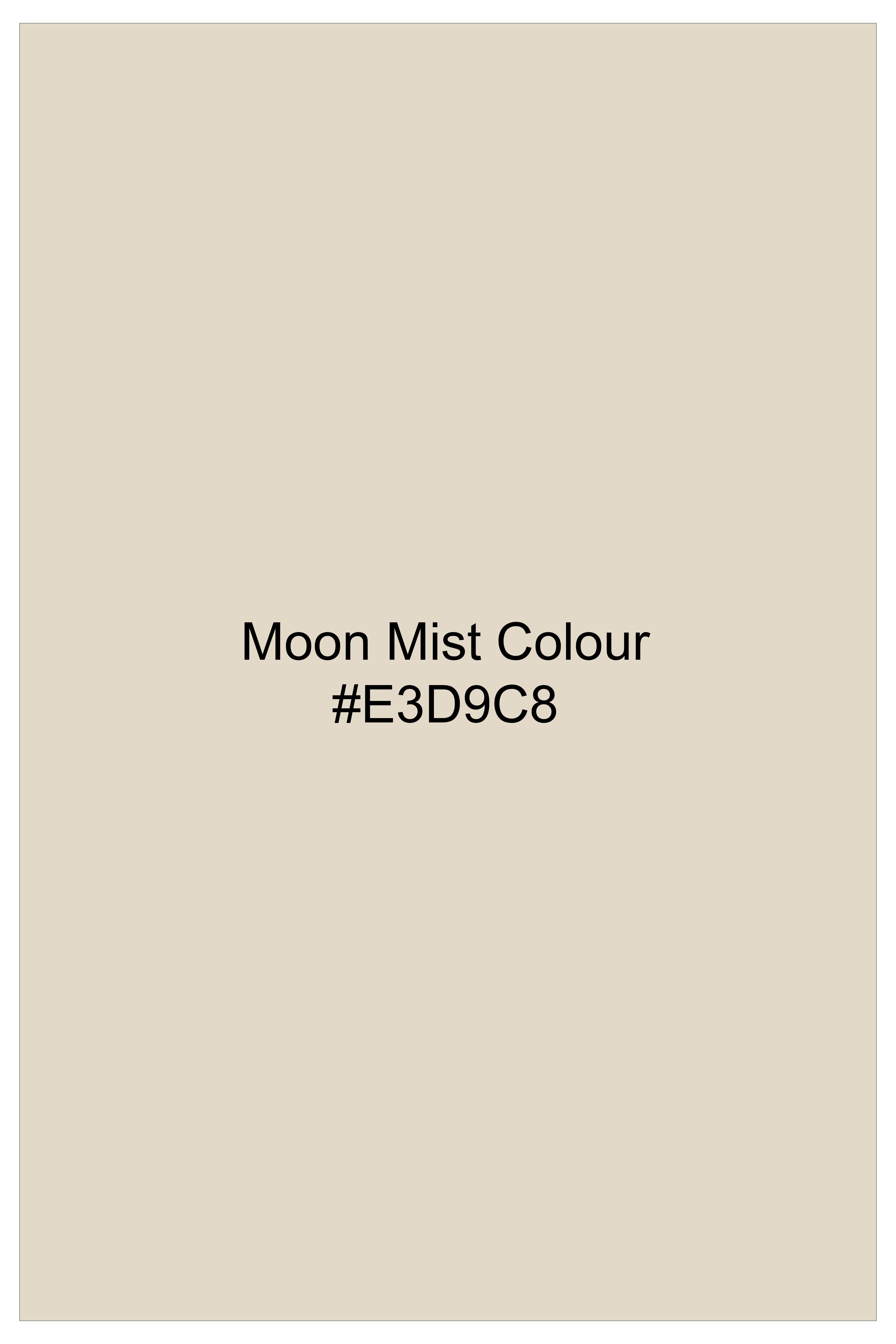 Moon Mist Cream Solid Wool Blend Nehru Jacket