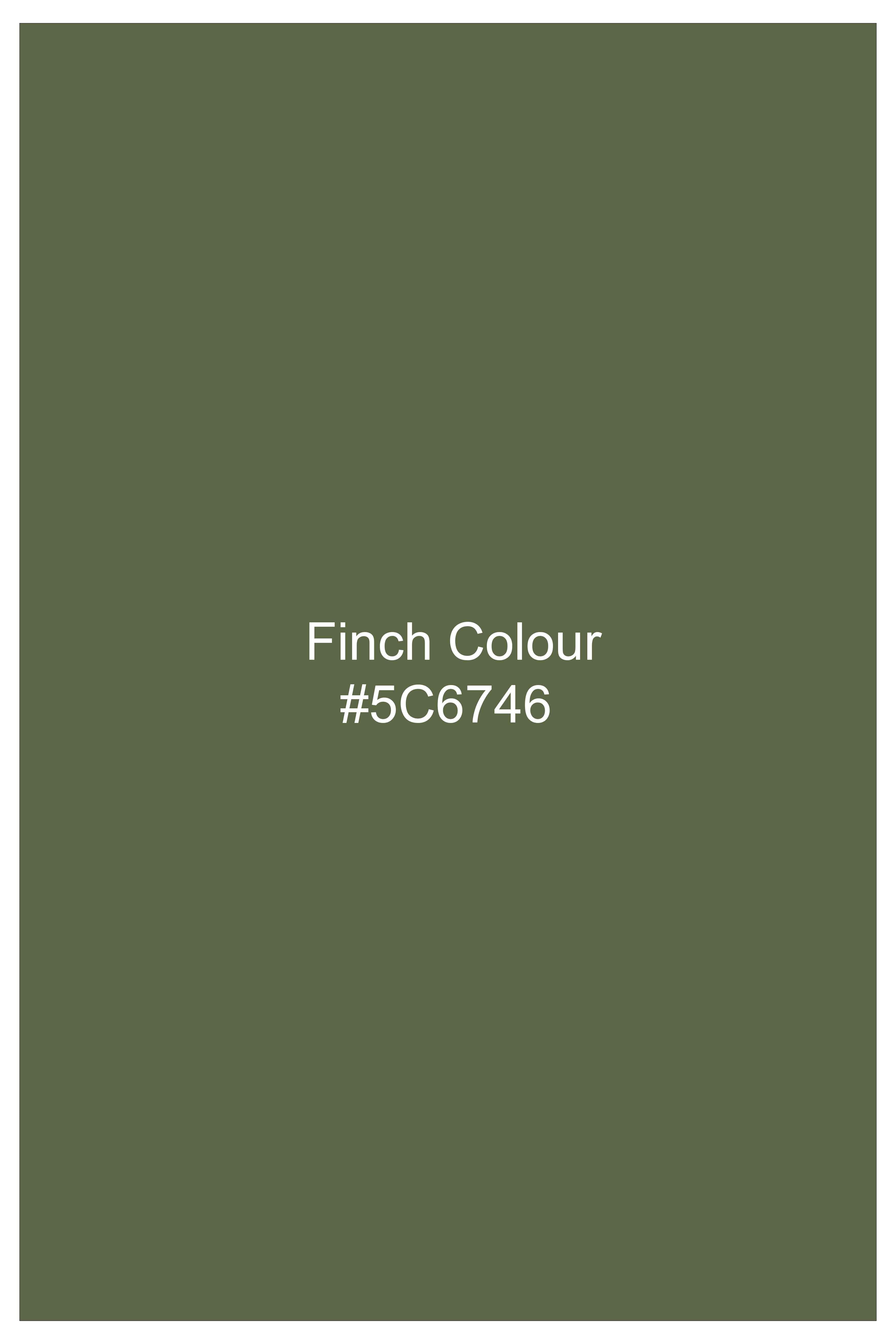 Verdure-Finch Green Solid Tweed Nehru Jacket