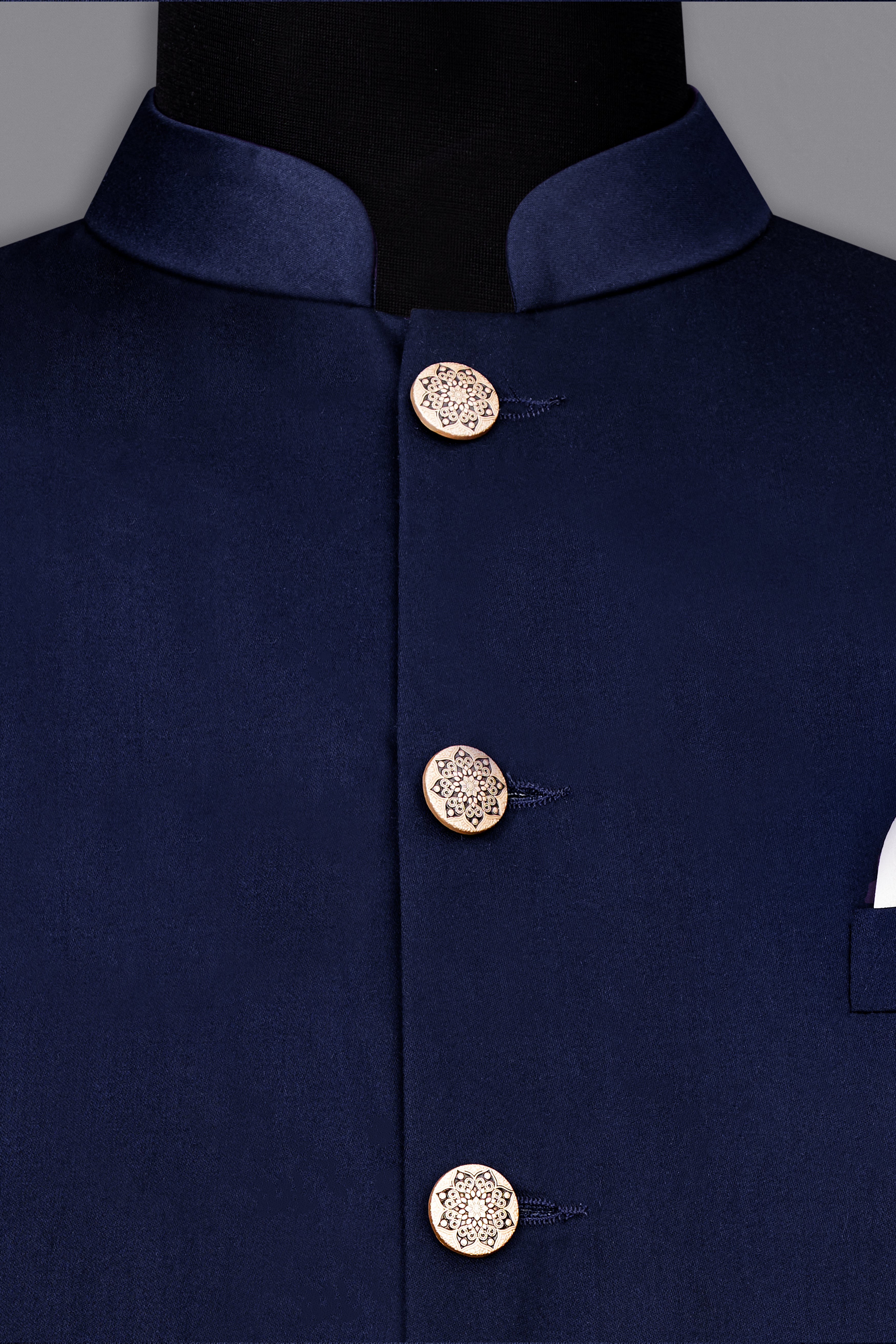 Space Blue Nehru Jacket