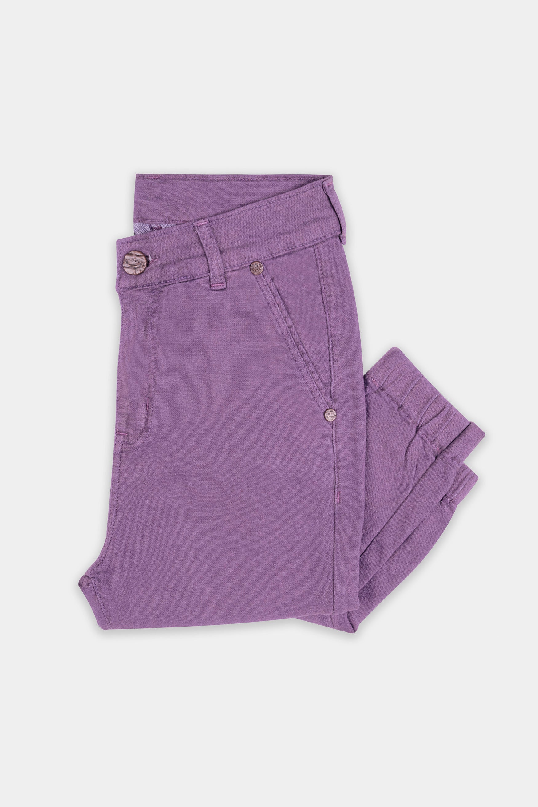 8 By YOOX ORGANIC COTTON CROPPED TAPERED JEAN, | Dark purple Women‘s Denim  Pants | YOOX