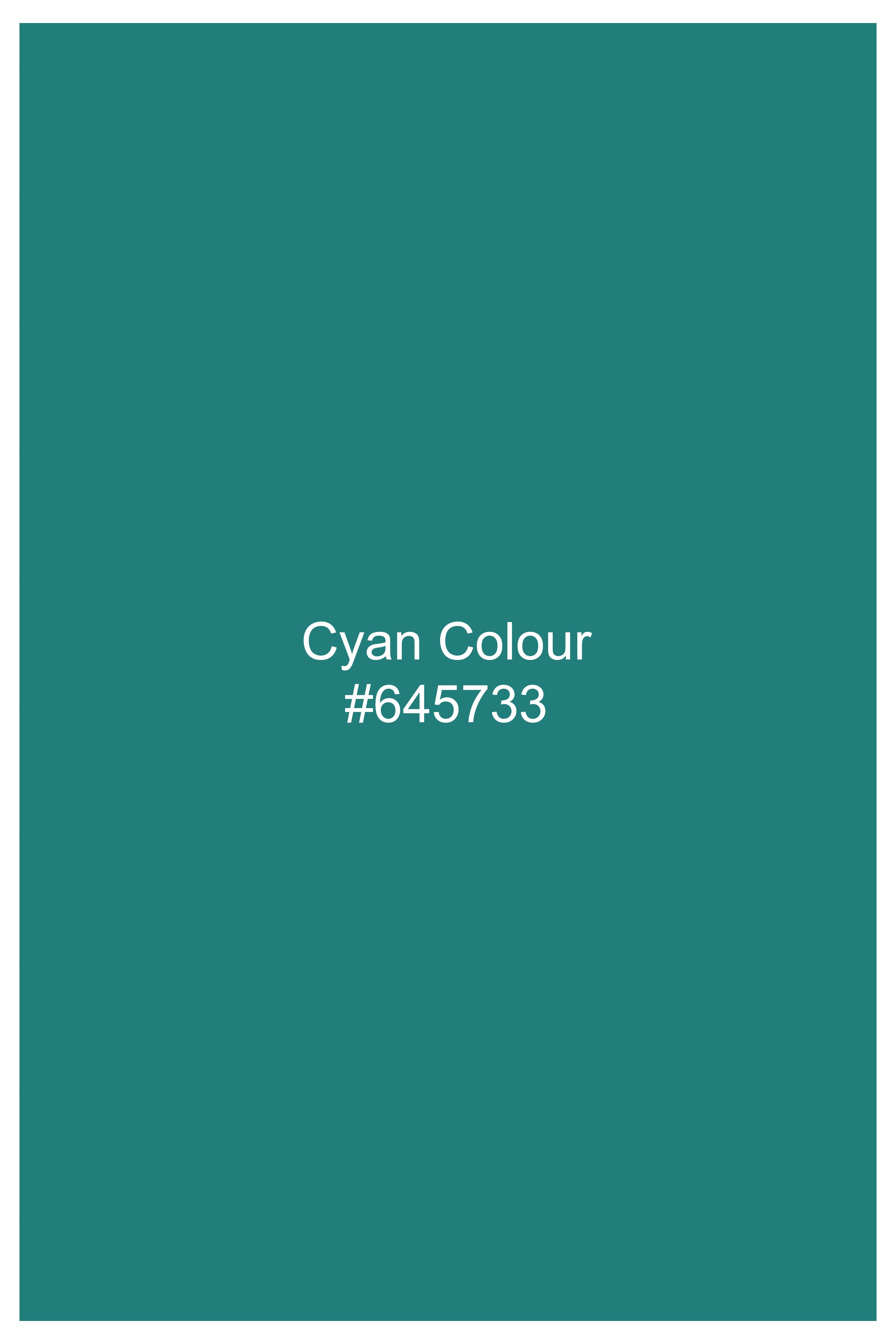 Cyan Green Ankle Length Premium Cotton Palazzo