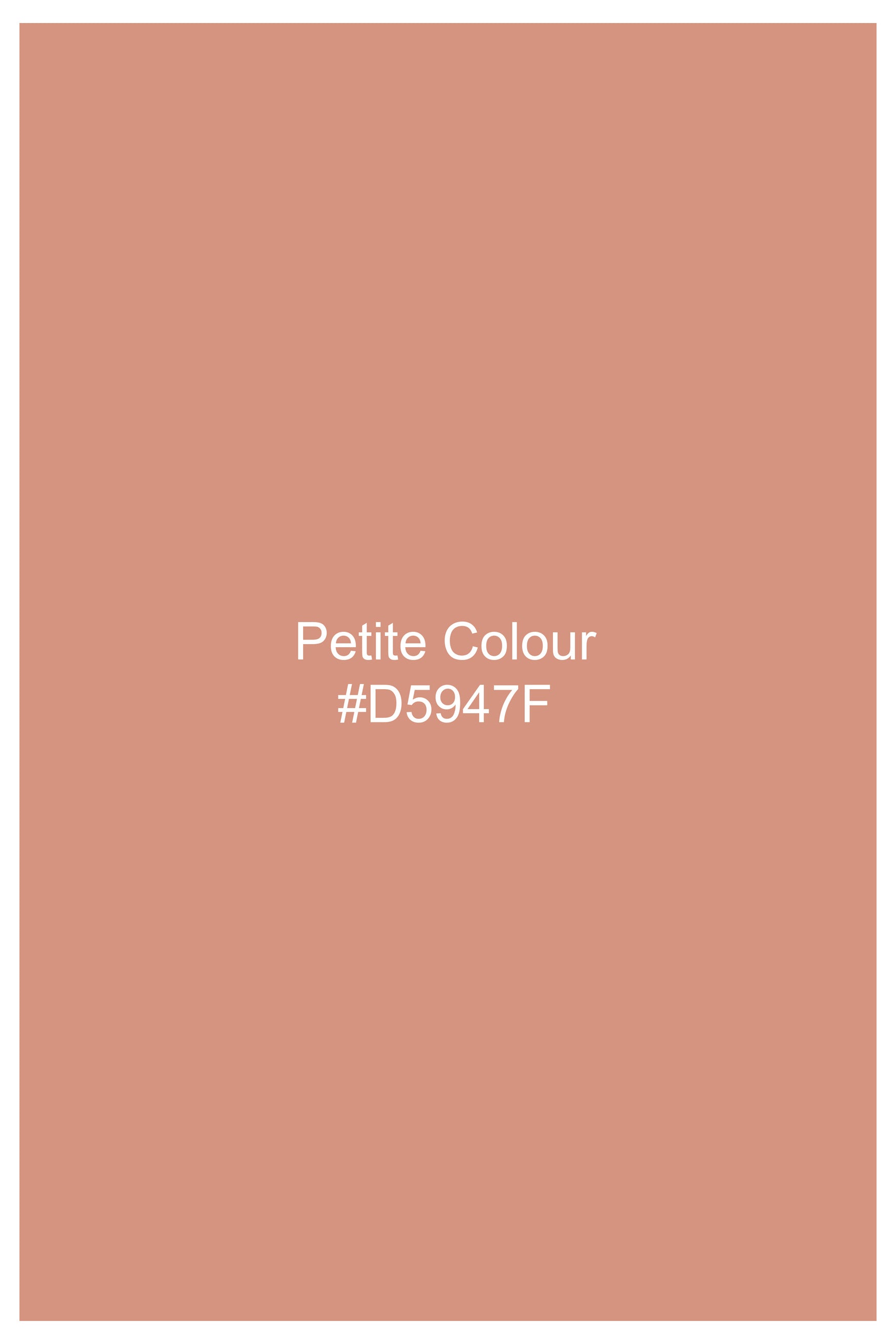Petite Peach Ankle Length Premium Cotton Palazzo