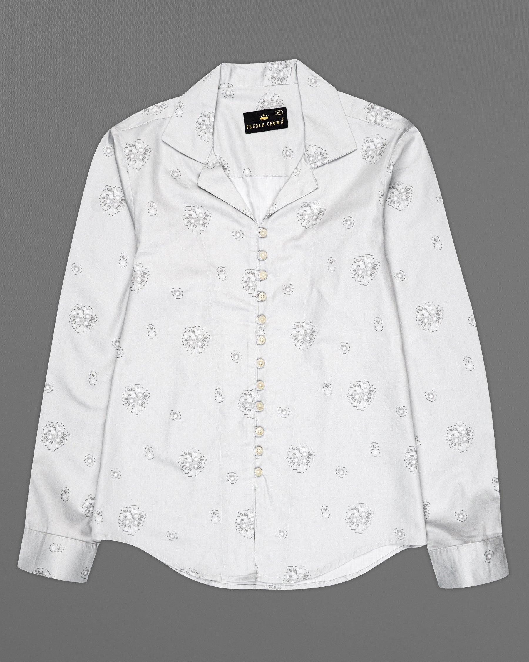 Timberwolf Gray with Printed Super Soft Premium Cotton Women’s Shirt WS066-32, WS066-34, WS066-36, WS066-38, WS066-40, WS066-42