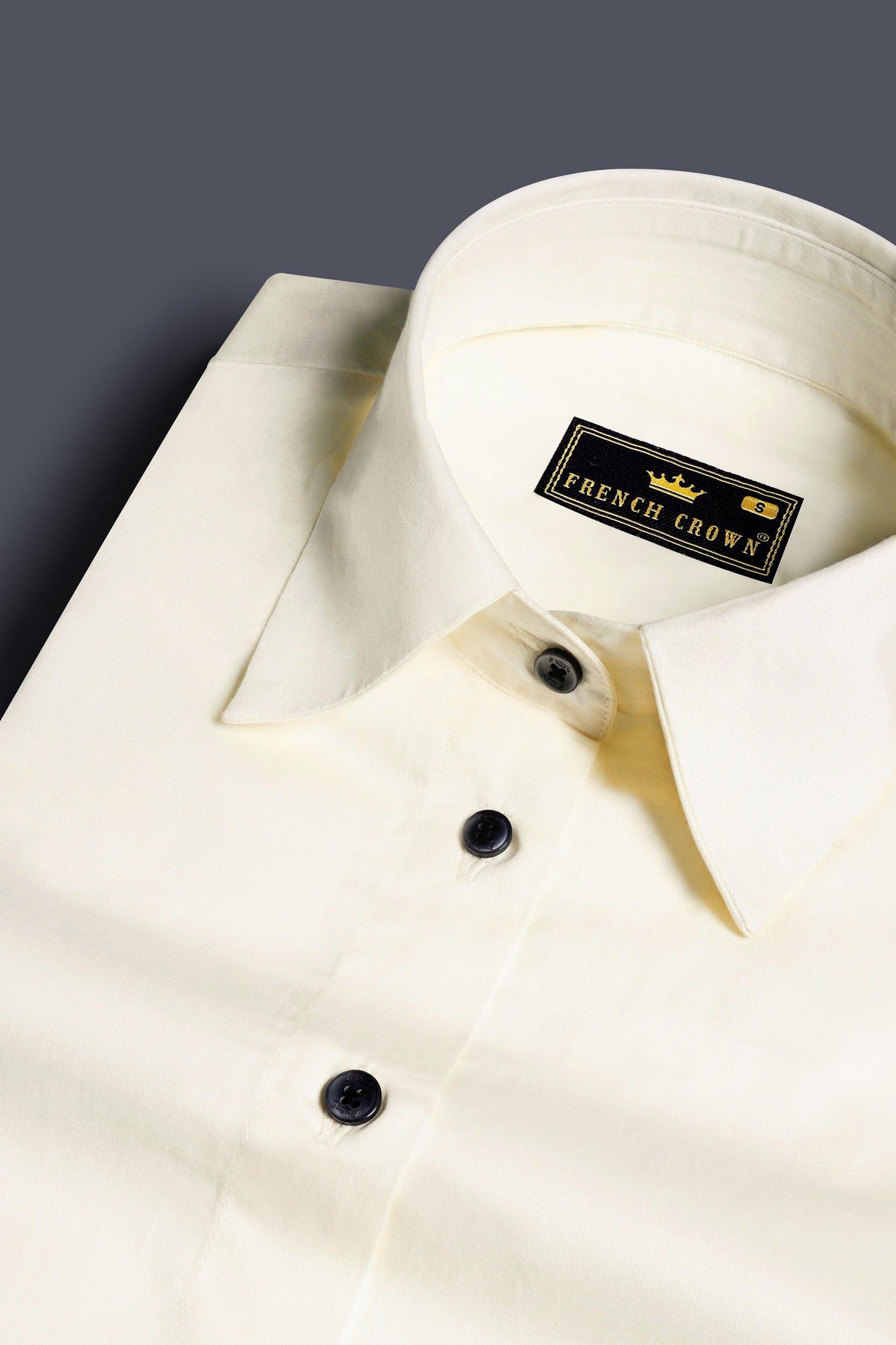 Merino Cream Premium Cotton Shirt