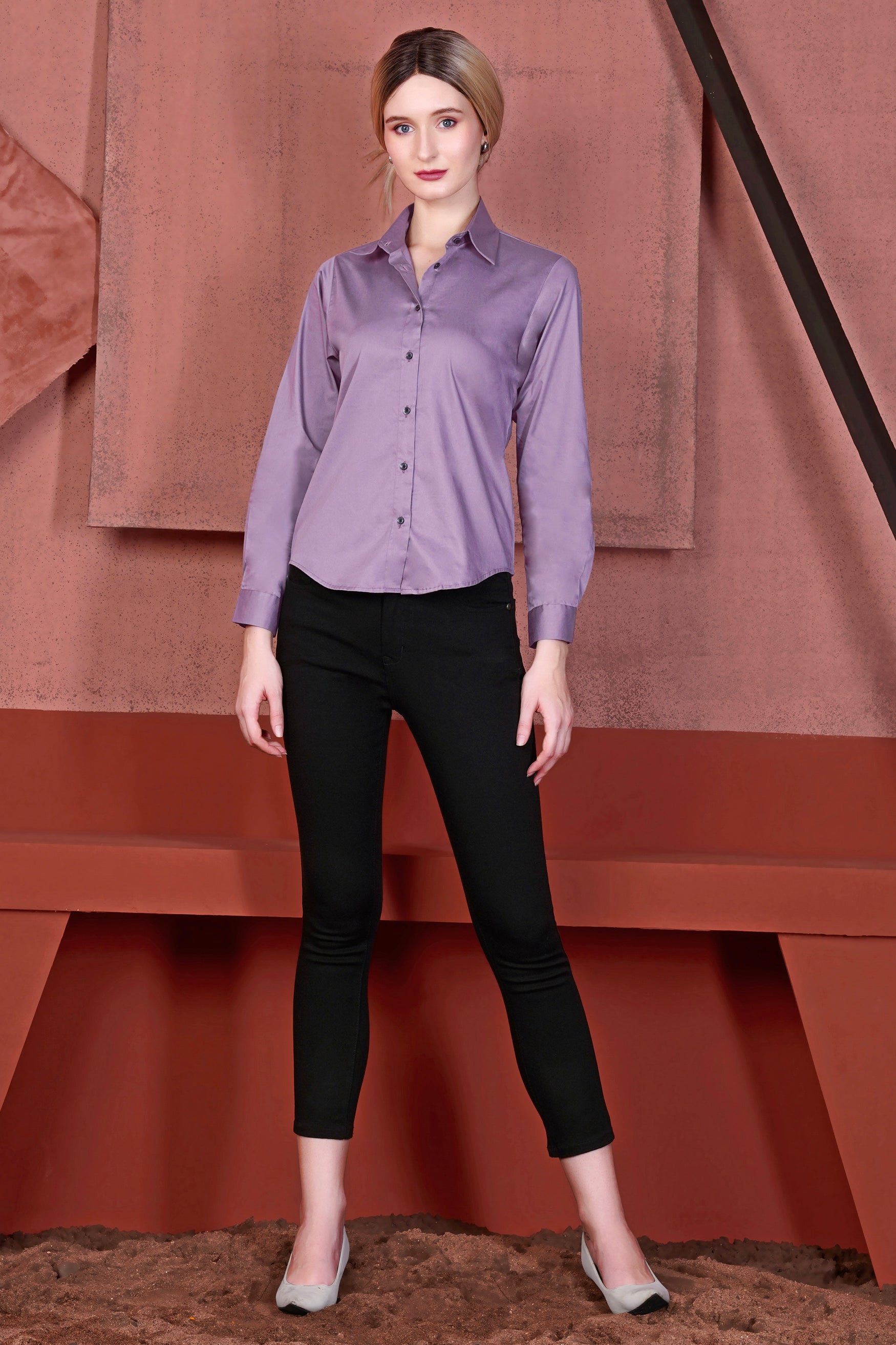 Plum Purple Premium Cotton Shirt