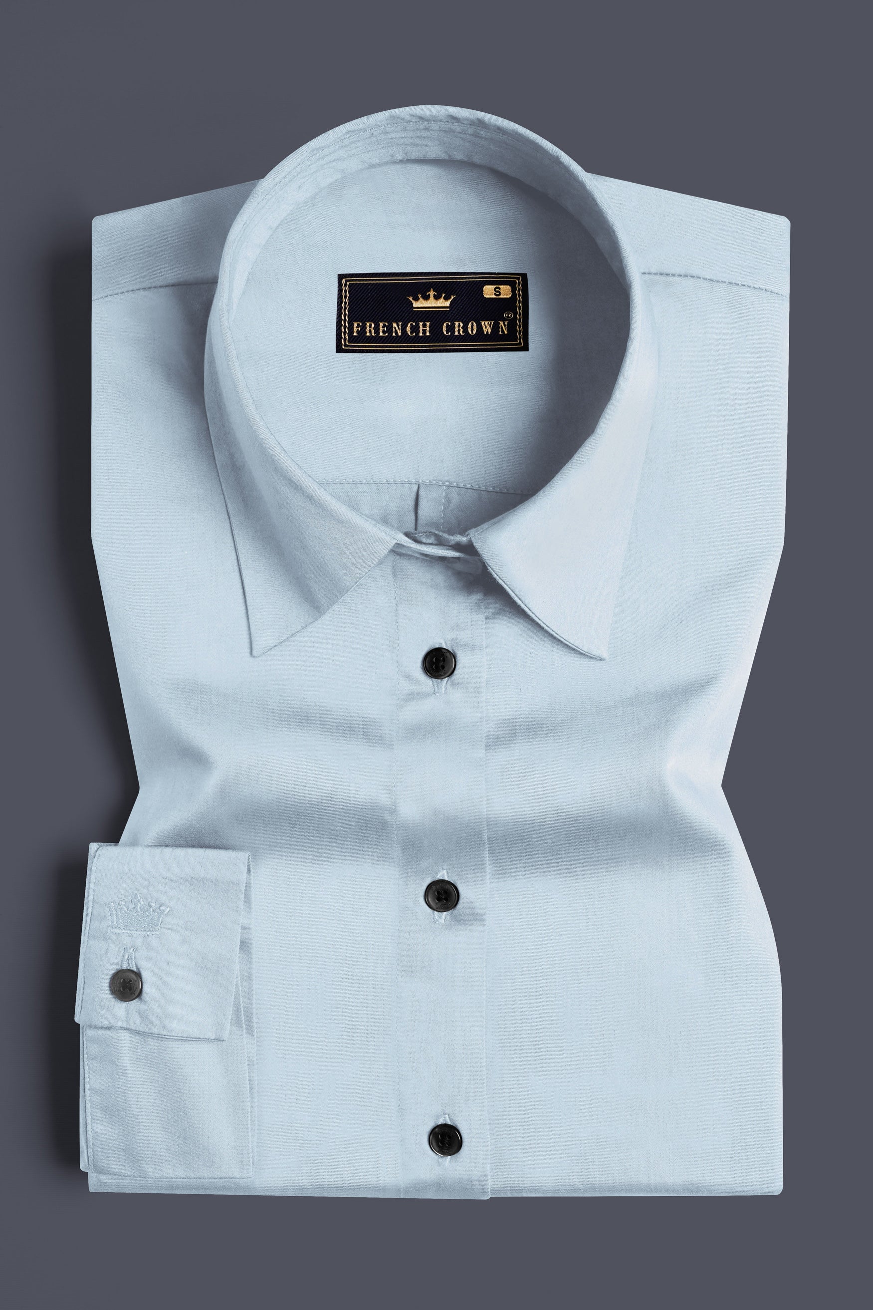 Botticelli Blue Premium Cotton Shirt