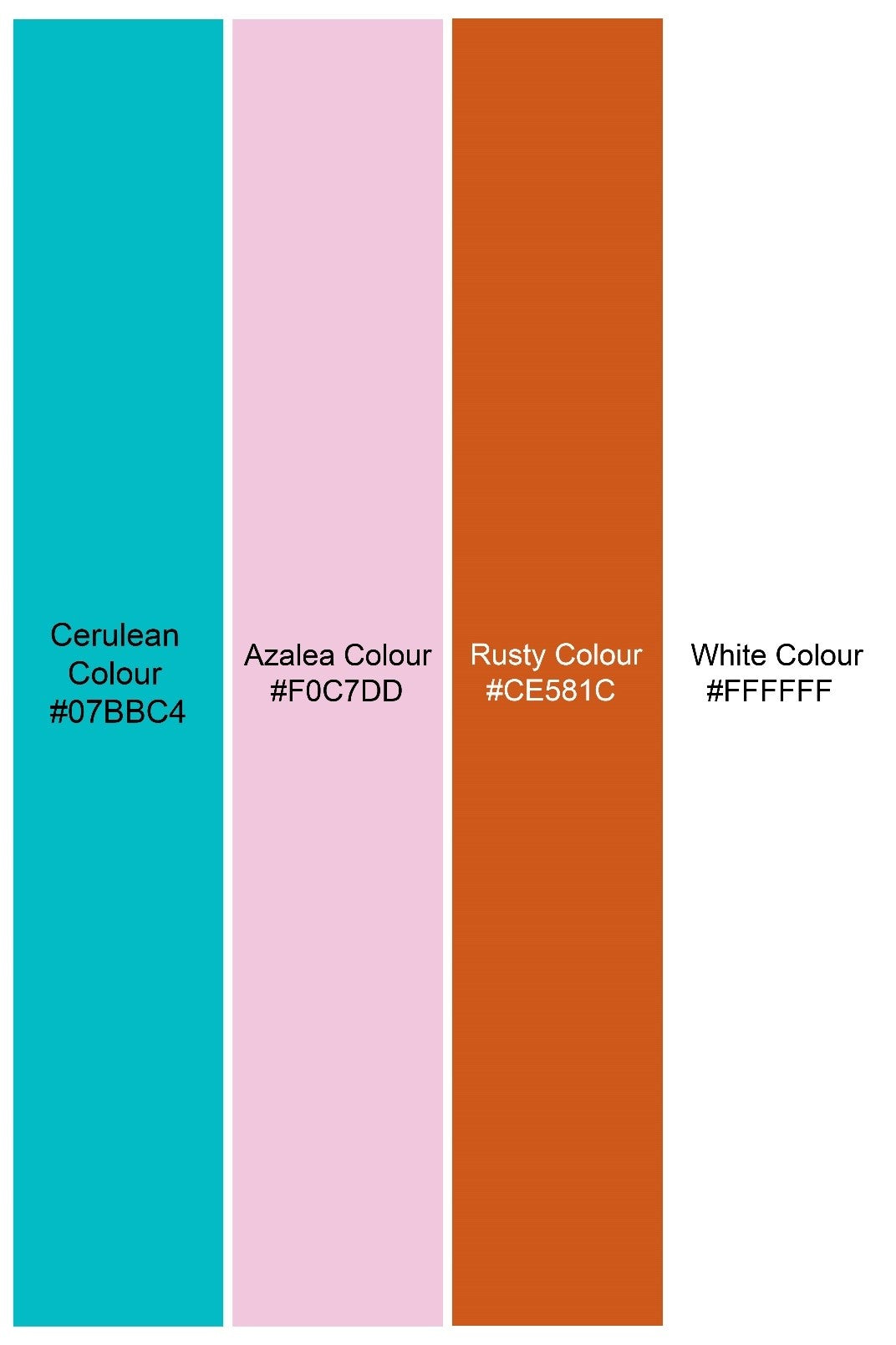 Bright White and Cerulean Blue Marble Printed Premium Cotton Designer Shirt