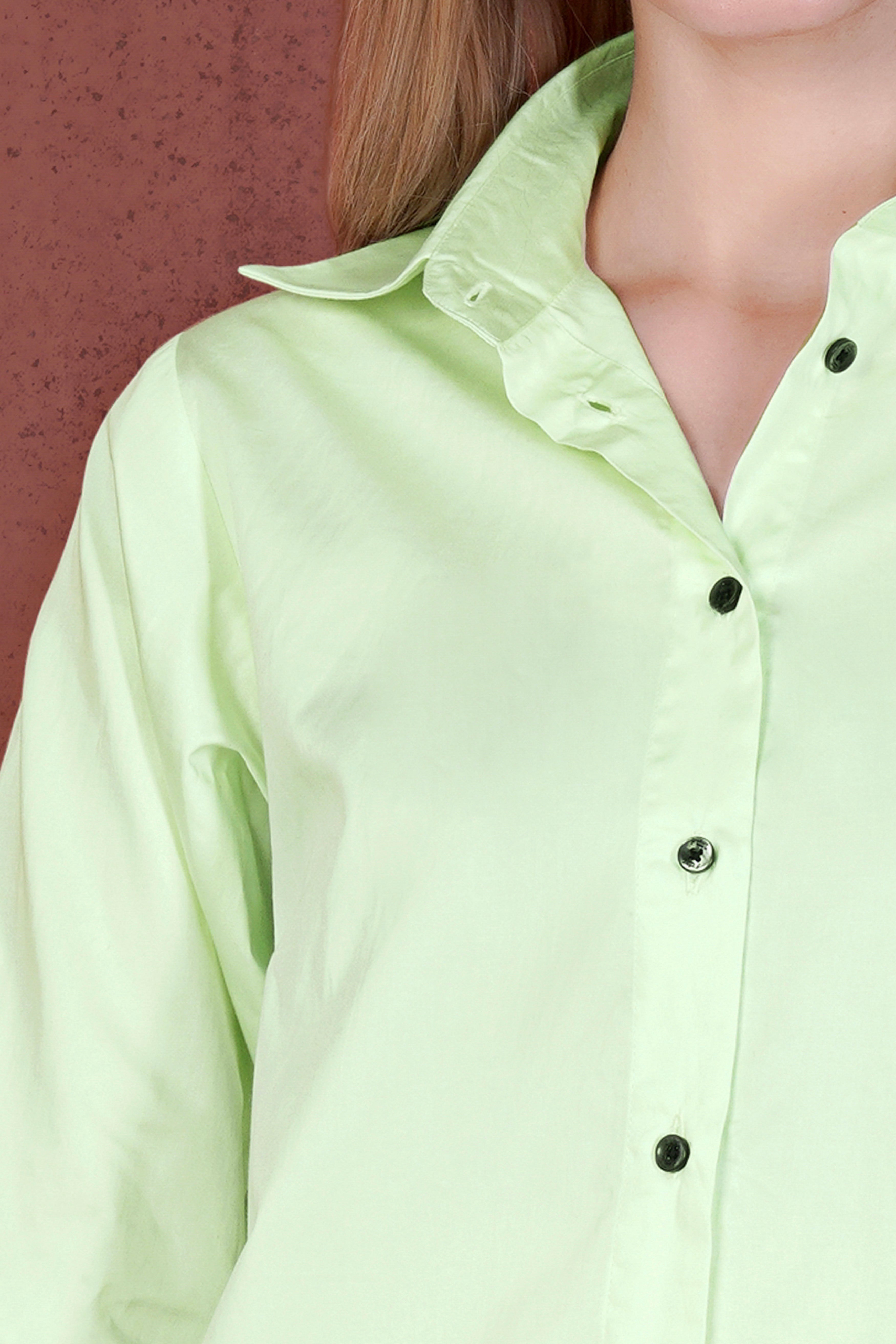 Surf Crest Green Premium Cotton Shirt