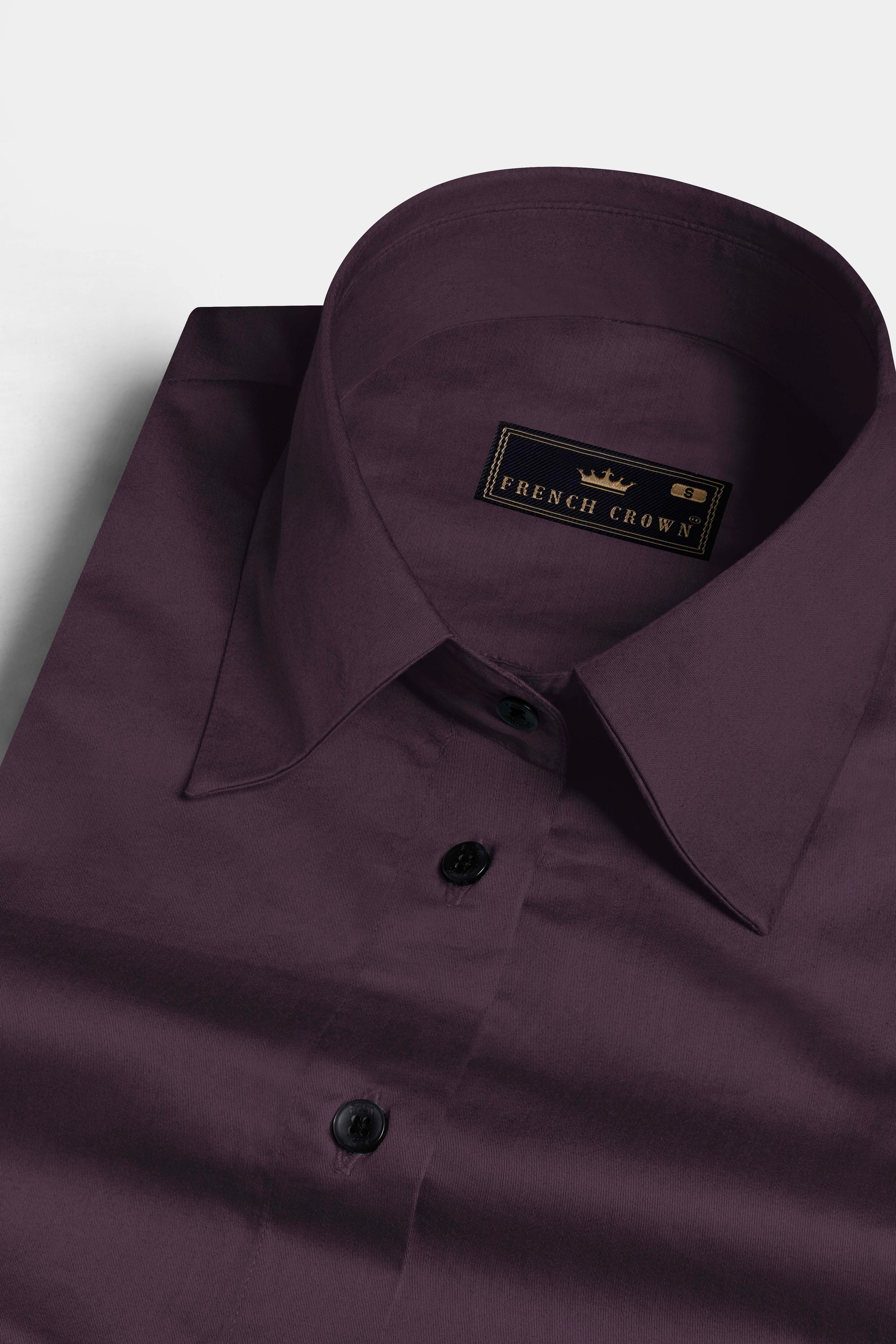Thunder Purple Premium Cotton Shirt