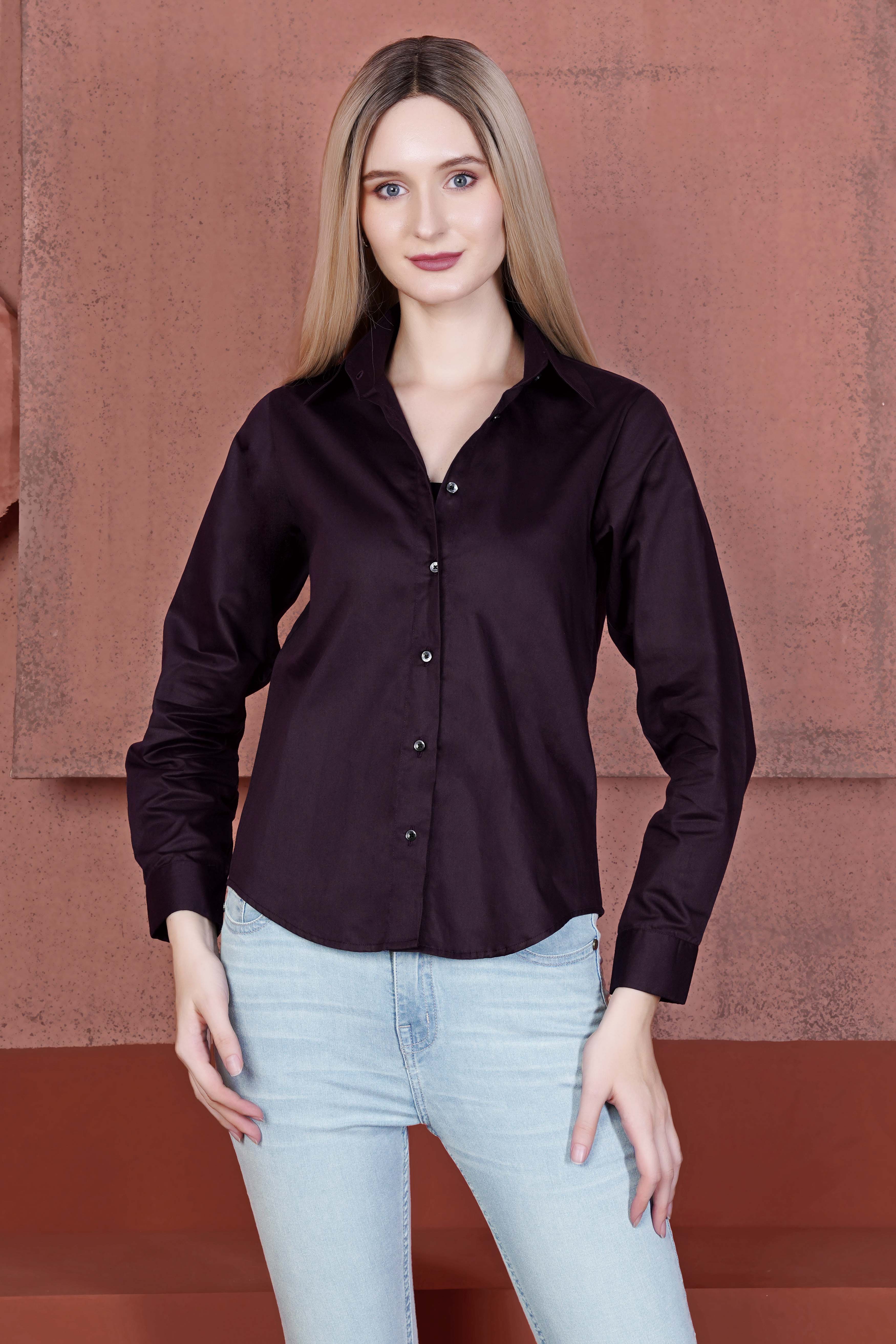 Thunder Purple Premium Cotton Shirt