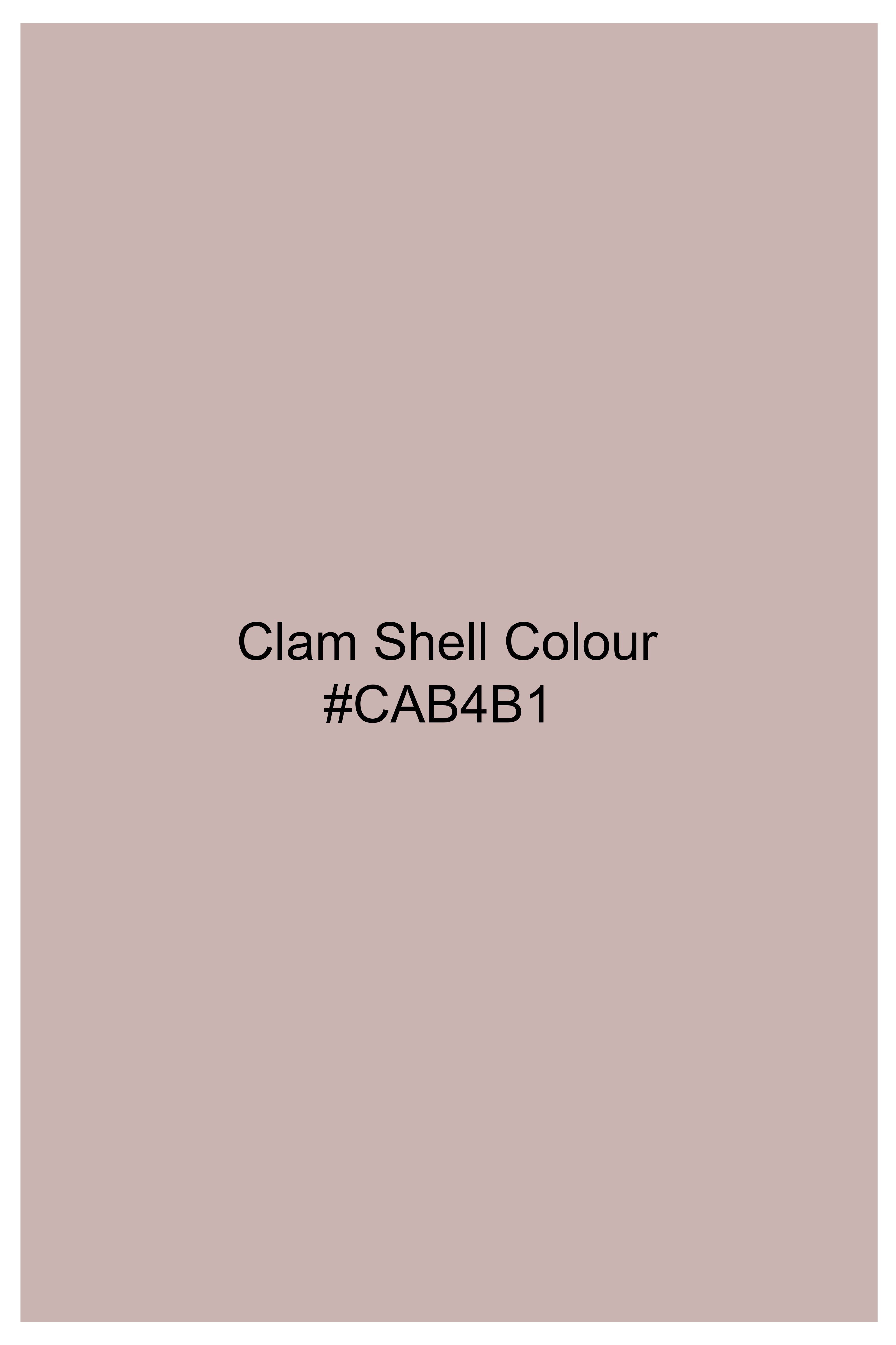 Clam Shell Brown Premium Cotton Shirt