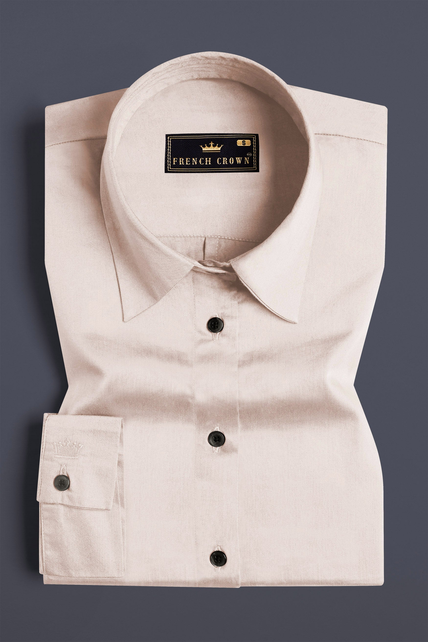 Clam Shell Brown Premium Cotton Shirt