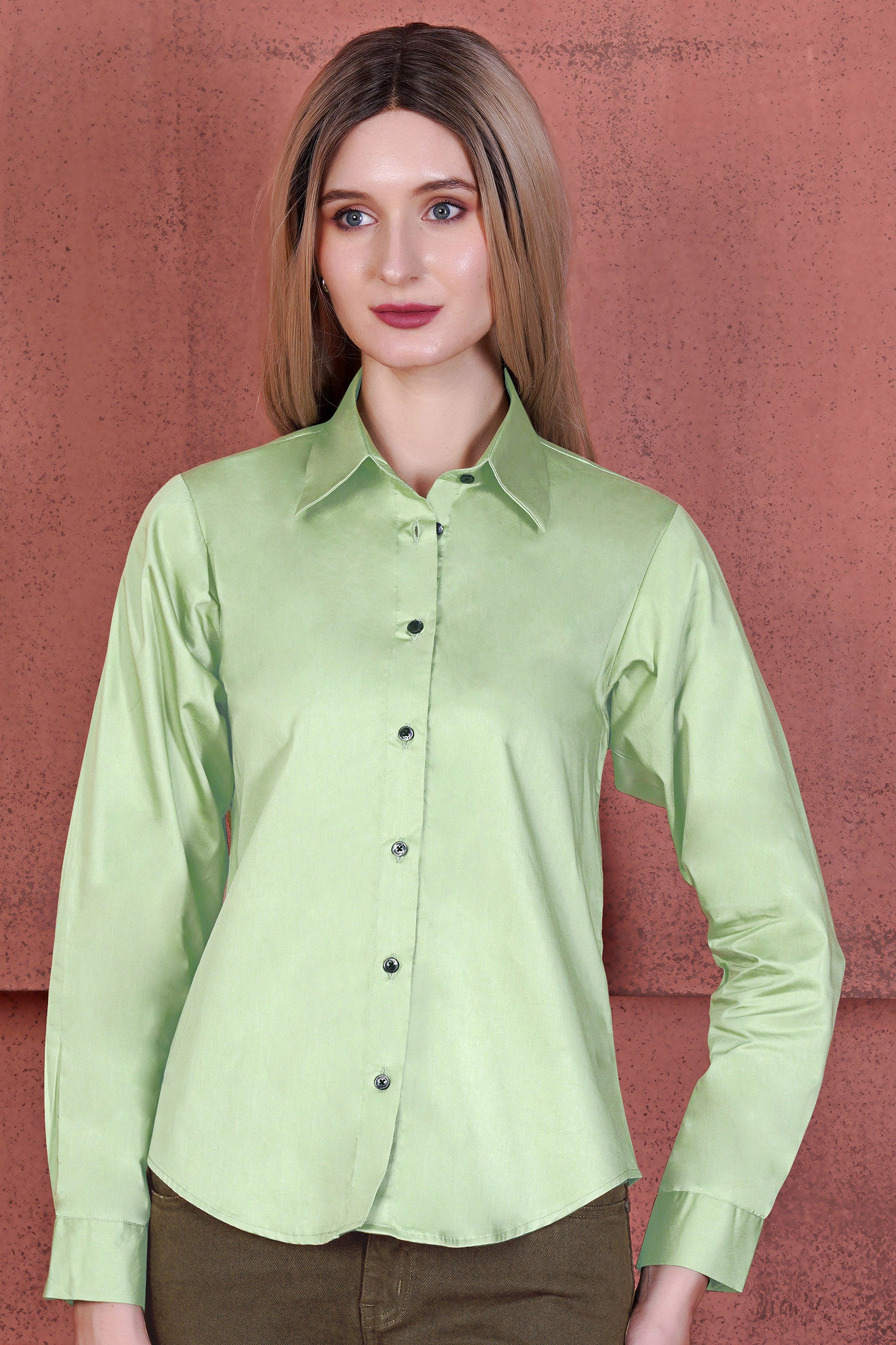 Sprout Green Premium Cotton Shirt