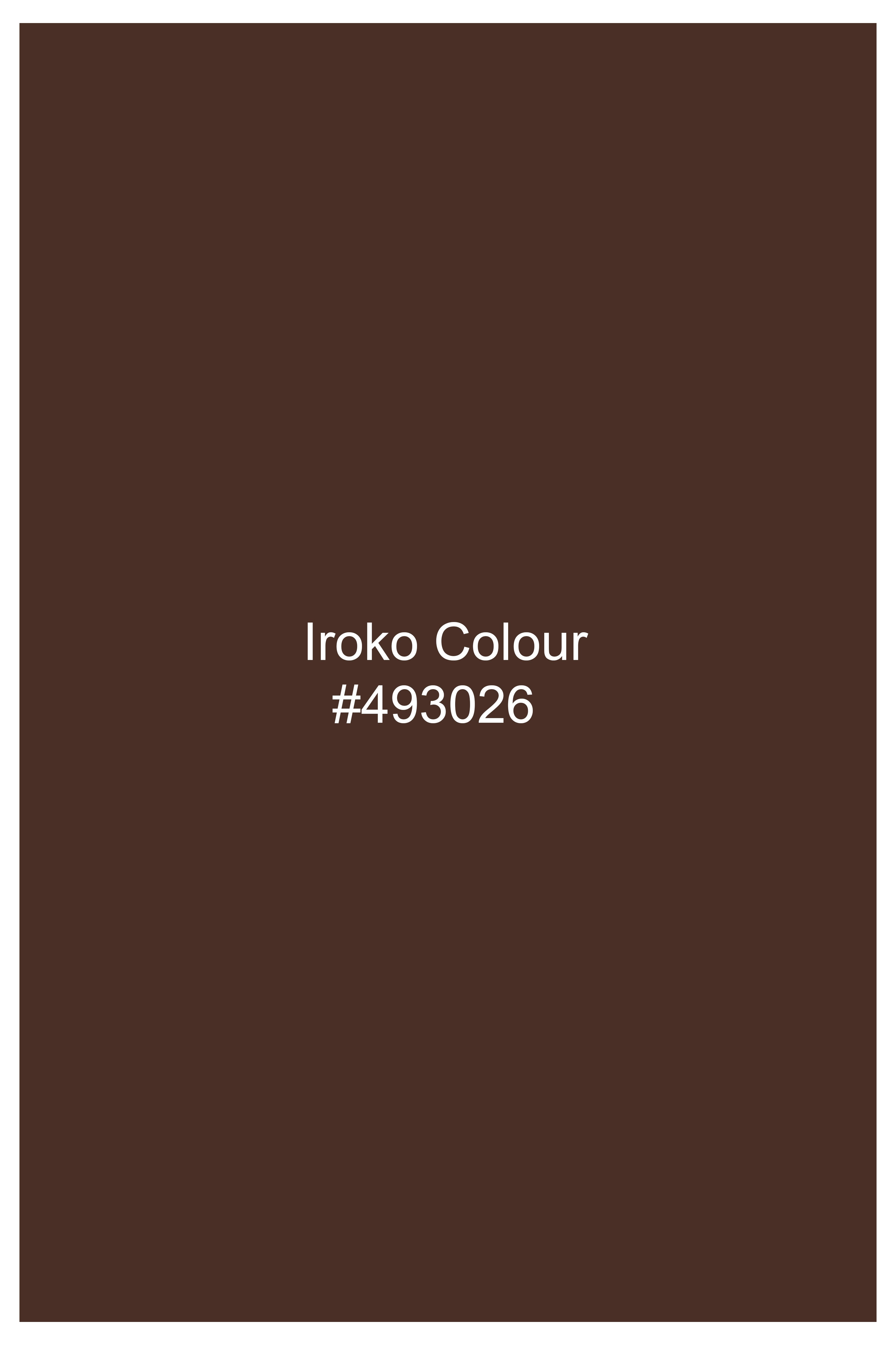 Iroko Brown Premium Cotton Shirt