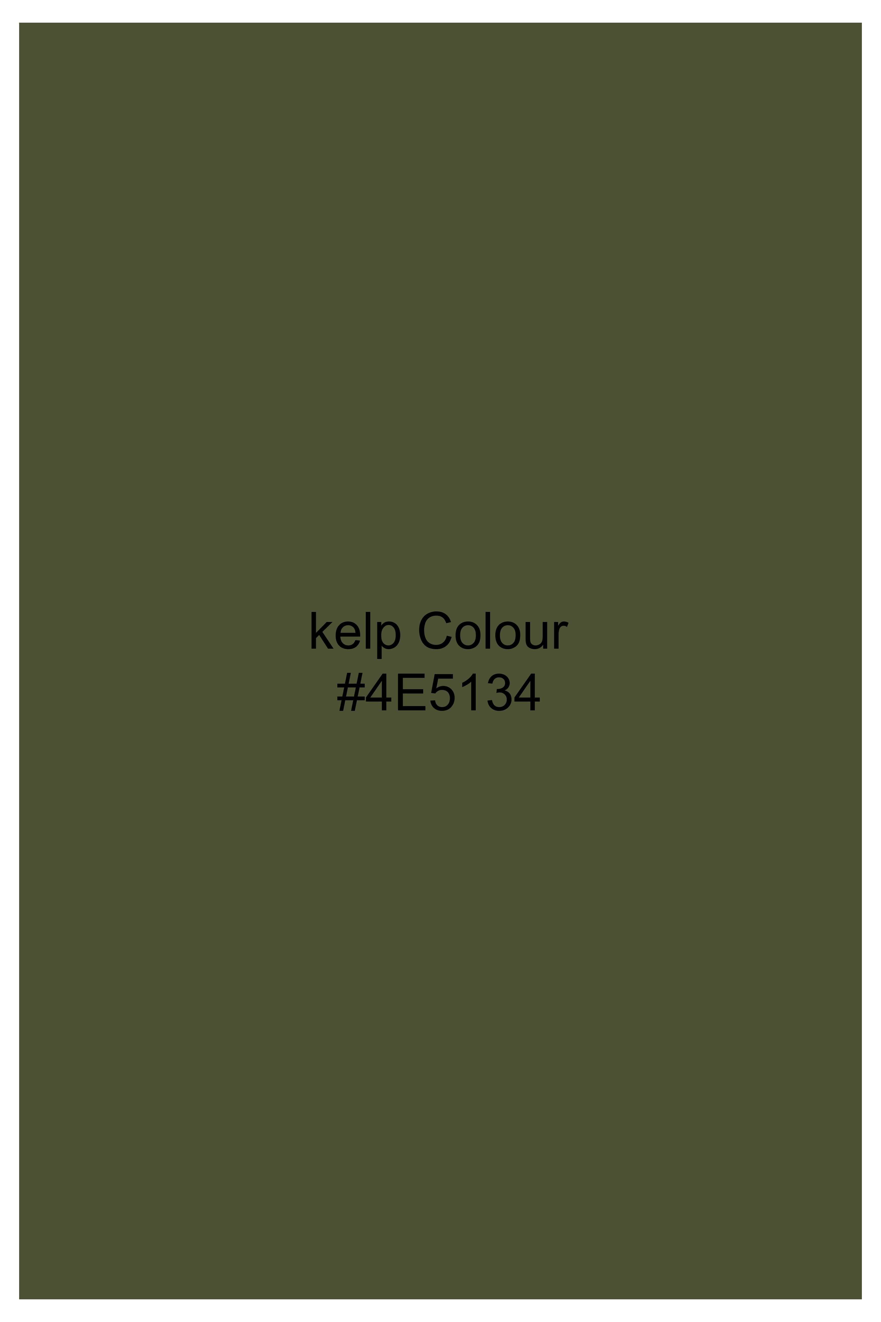 Kelp Green Velvet Designer Shirt