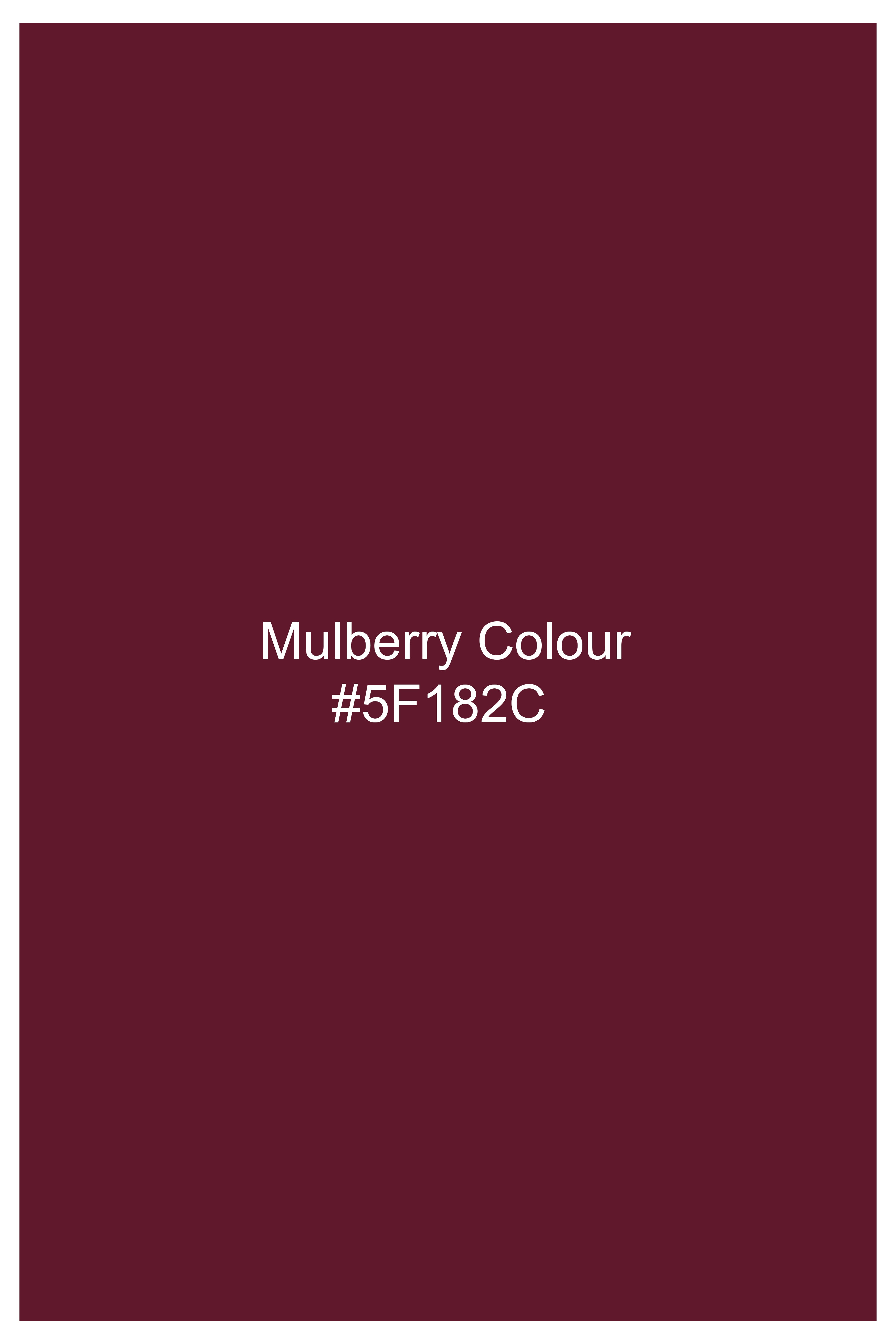 Mulberry Maroon Premium Cotton Shirt