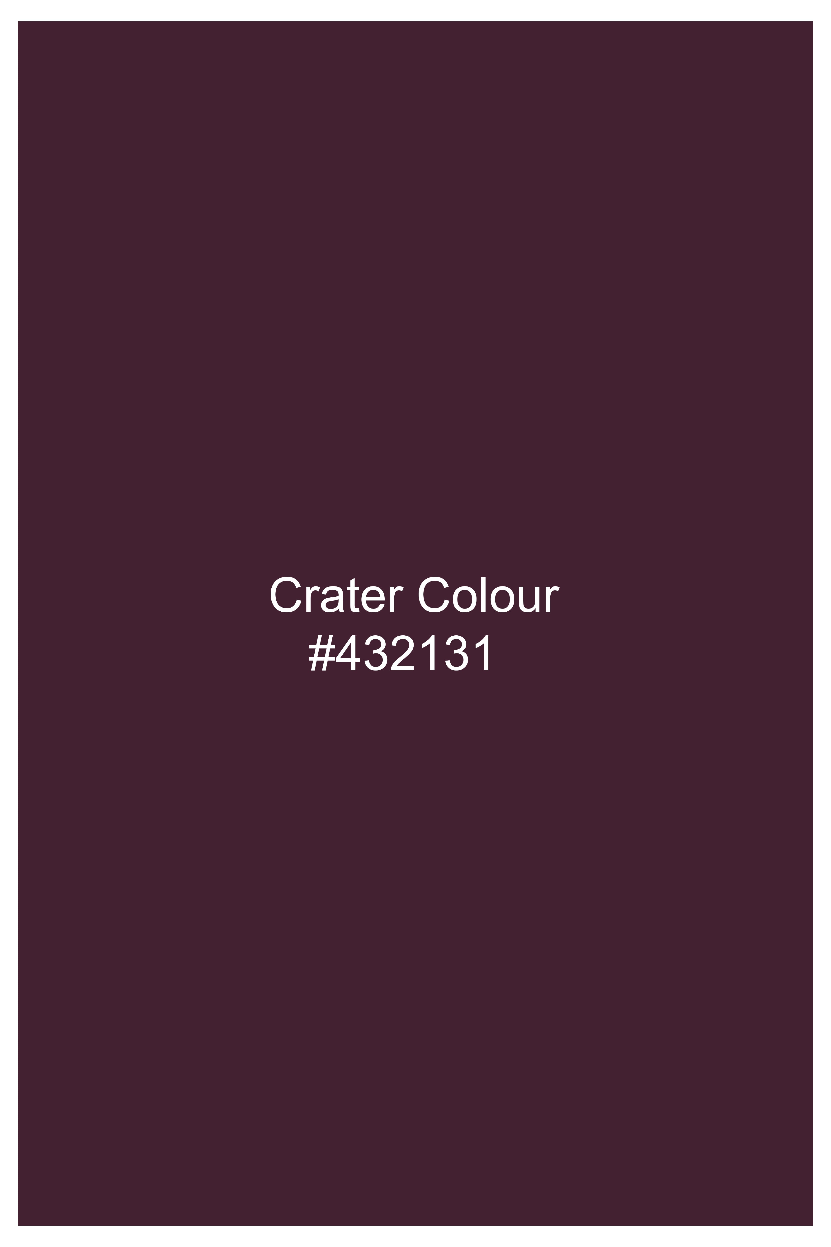 Crater Maroon Premium Cotton Shirt