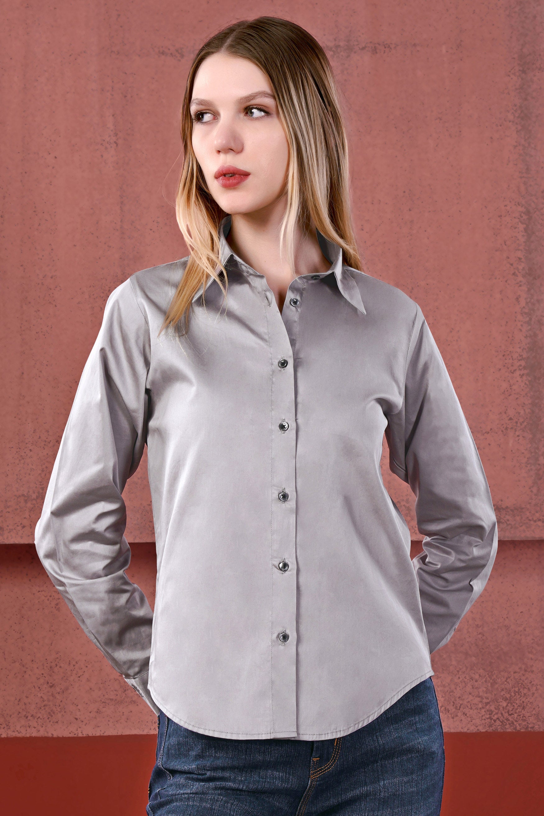 Chateau Gray Premium Cotton Shirt