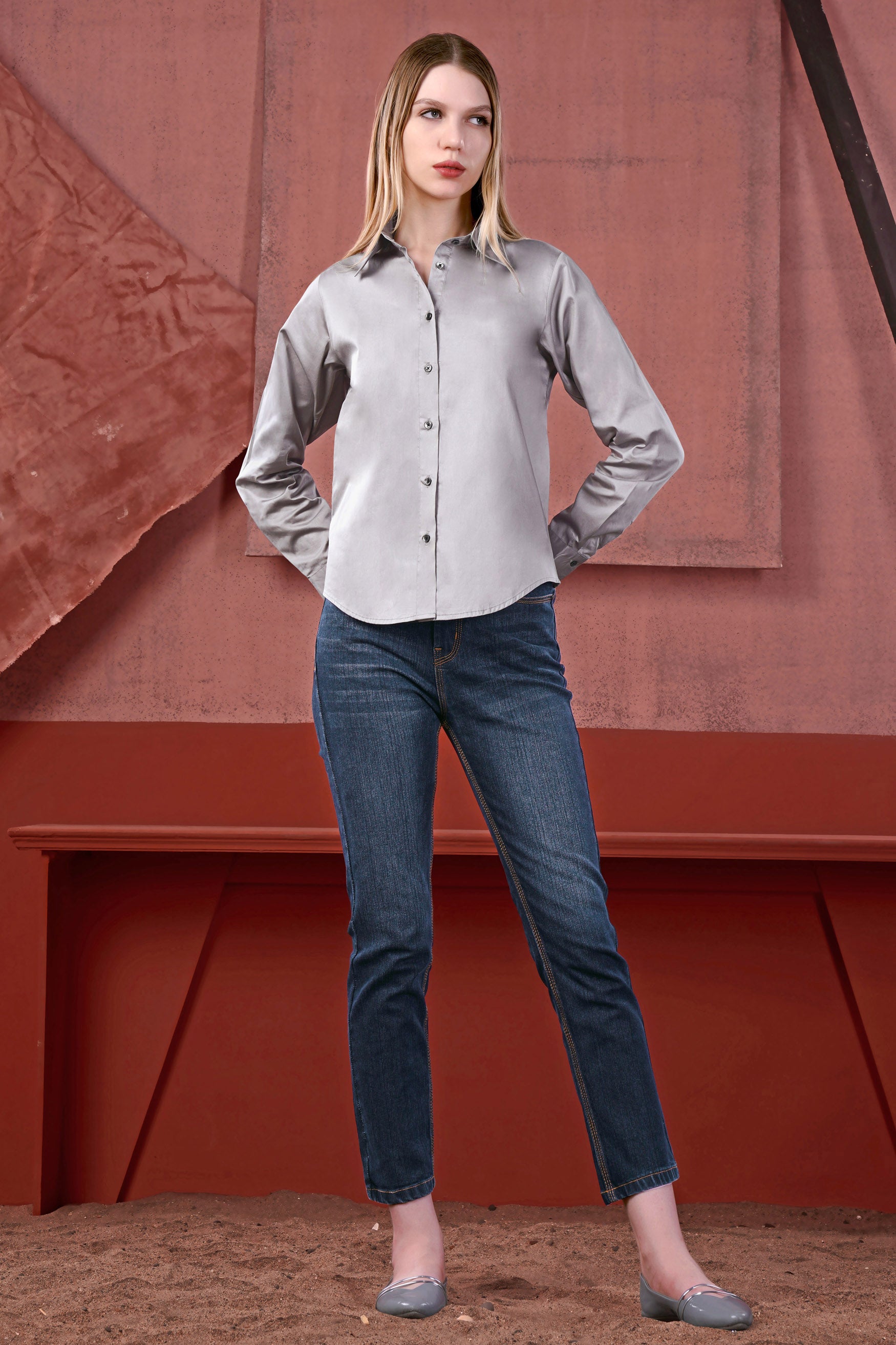 Chateau Gray Premium Cotton Shirt