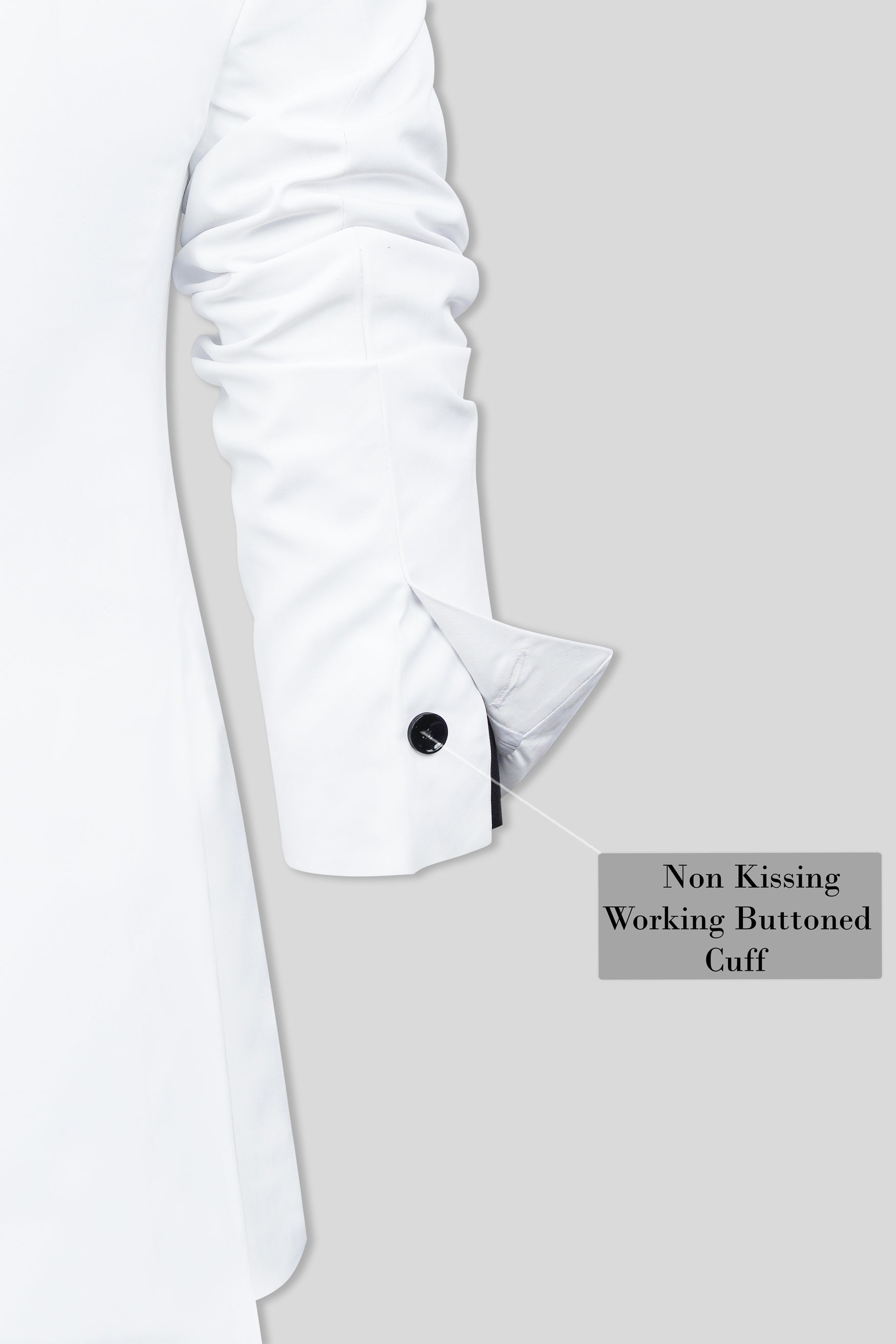 Bright White Subtle Sheen Single Breasted Women's Suit