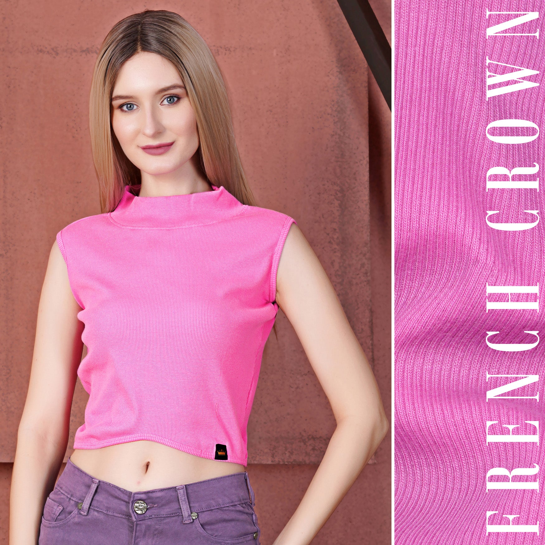 Tiana knit bare tops baby pink andmary 新品 ANDMARY Tiana knit