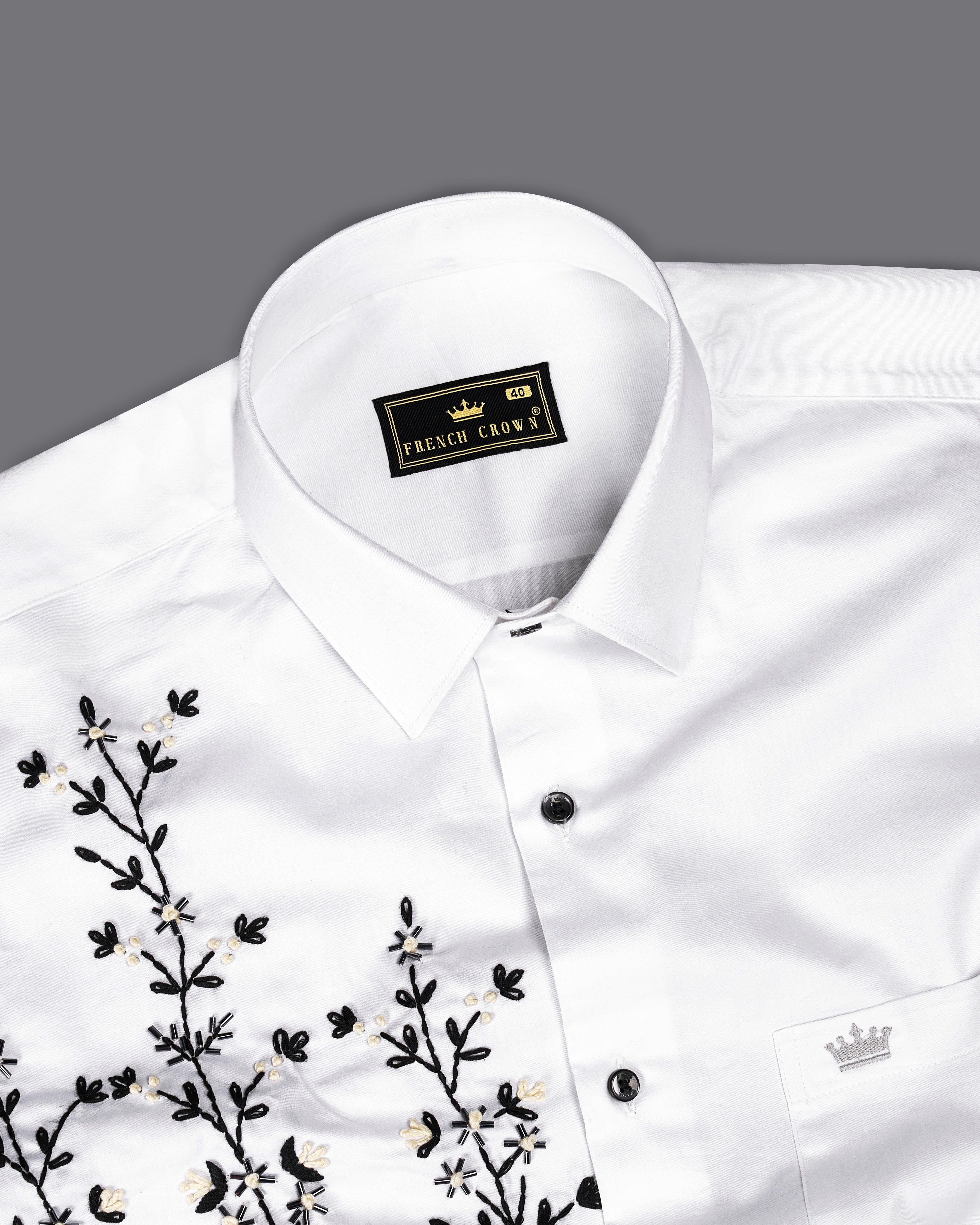 Bright White Subtle Sheen Leaves Hand Embroidered Super Soft Premium Cotton Designer Shirt 1062-BLK-E053-38,1062-BLK-E053-H-38,1062-BLK-E053-39,1062-BLK-E053-H-39,1062-BLK-E053-40,1062-BLK-E053-H-40,1062-BLK-E053-42,1062-BLK-E053-H-42,1062-BLK-E053-44,1062-BLK-E053-H-44,1062-BLK-E053-46,1062-BLK-E053-H-46,1062-BLK-E053-48,1062-BLK-E053-H-48,1062-BLK-E053-50,1062-BLK-E053-H-50,1062-BLK-E053-52,1062-BLK-E053-H-52