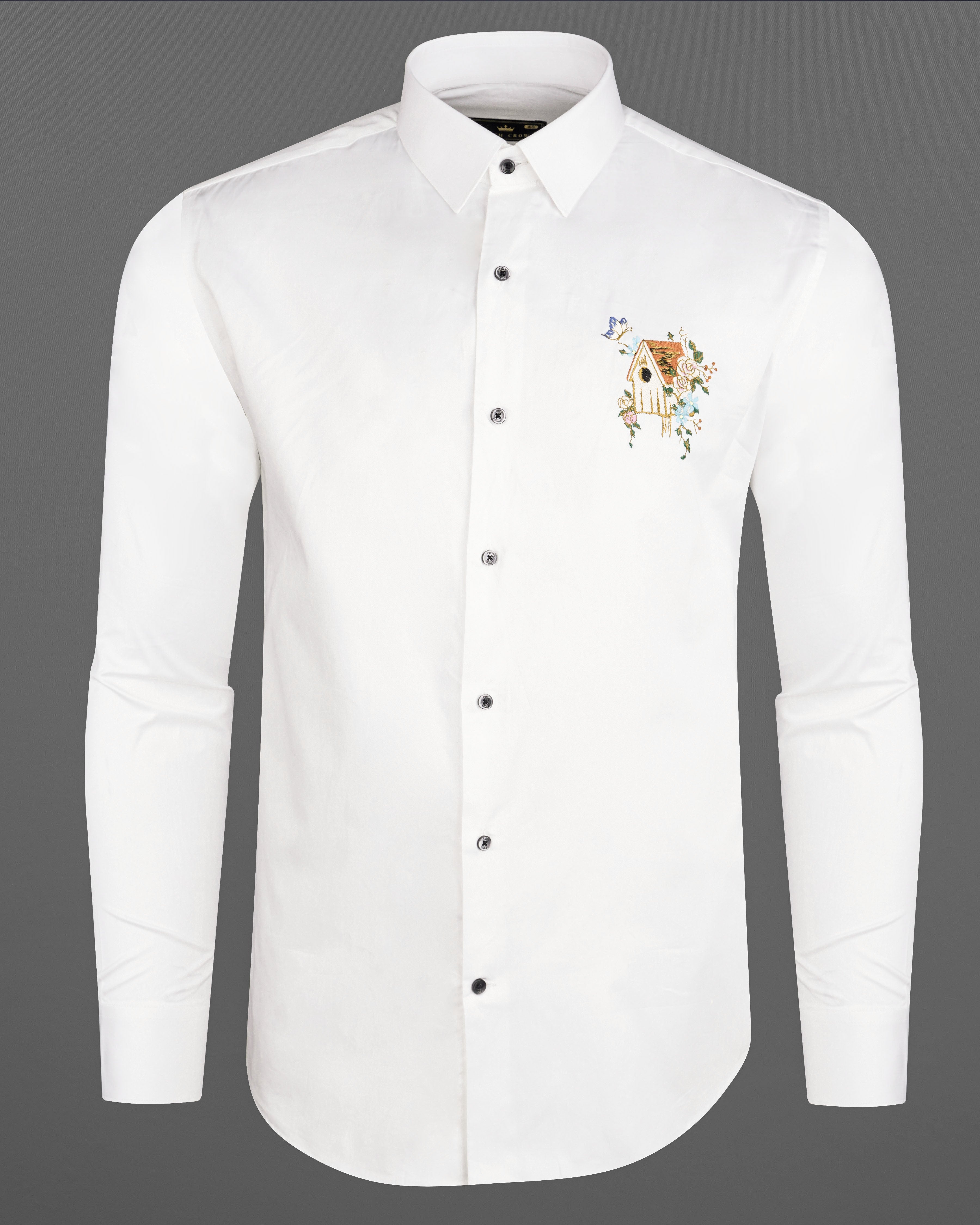 Bright White Subtle Sheen with House and Flower Embroidered Super Soft Premium Cotton Shirt 1062-BLK-P493-38,1062-BLK-P493-H-38,1062-BLK-P493-39,1062-BLK-P493-H-39,1062-BLK-P493-40,1062-BLK-P493-H-40,1062-BLK-P493-42,1062-BLK-P493-H-42,1062-BLK-P493-44,1062-BLK-P493-H-44,1062-BLK-P493-46,1062-BLK-P493-H-46,1062-BLK-P493-48,1062-BLK-P493-H-48,1062-BLK-P493-50,1062-BLK-P493-H-50,1062-BLK-P493-52,1062-BLK-P493-H-52