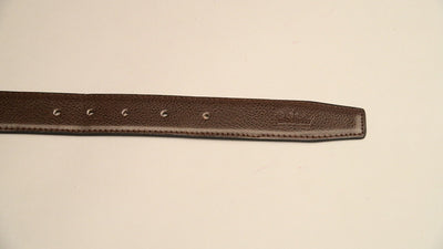 Brown Textured Vegan Leather Handcrafted Belt